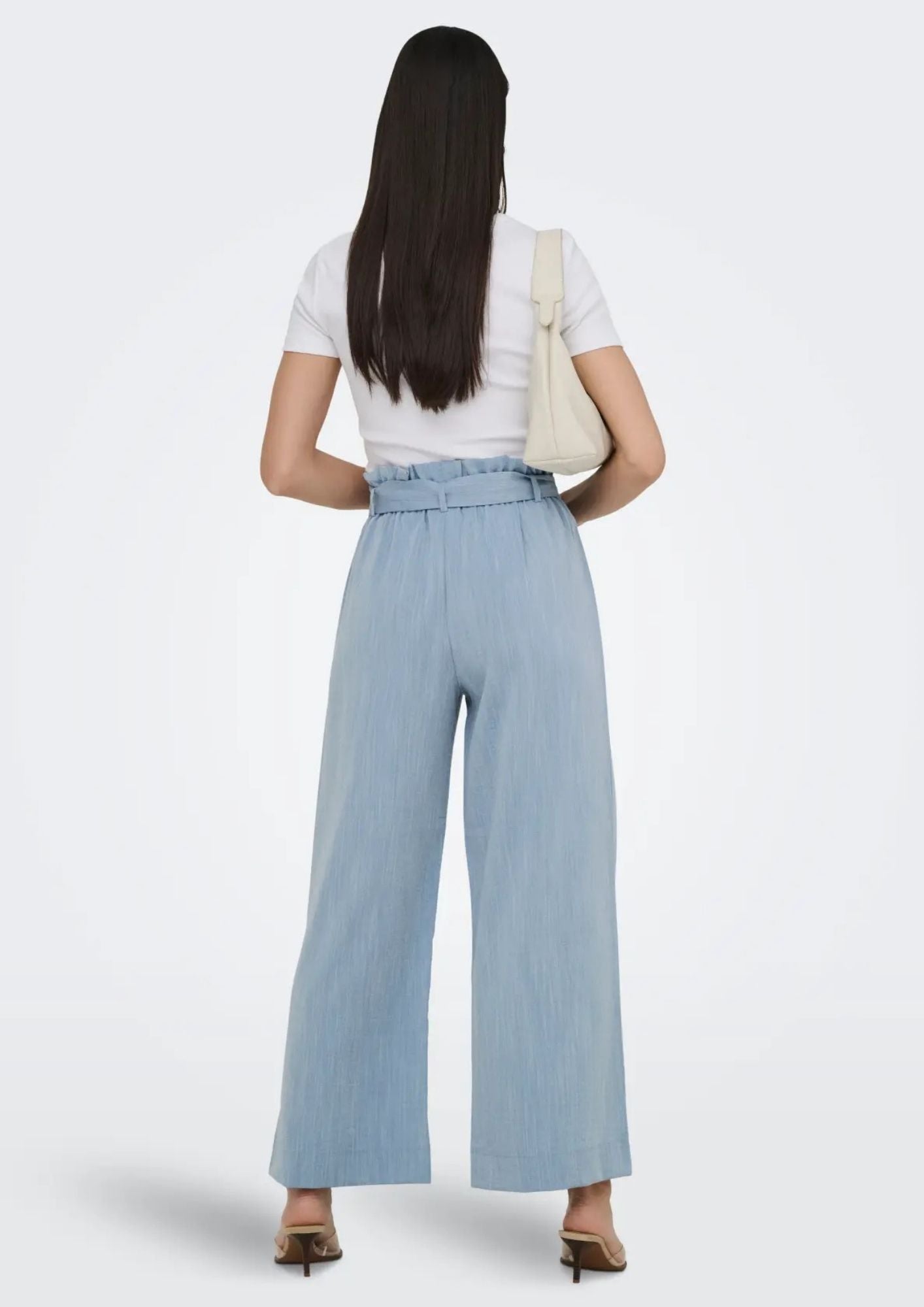 Only Pantalone Donna Marsa Blu Denim Sbiadito Melange 15269628 Faded Denim MELANGE ONLY