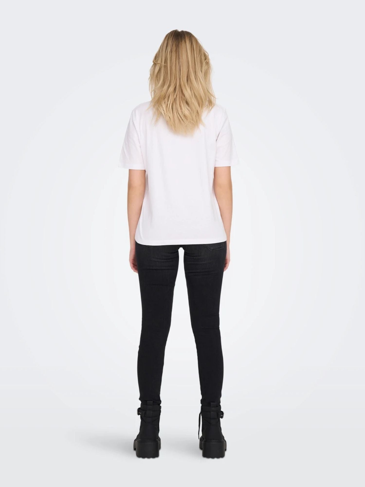 Only T-Shirt Donna Bianco Onlonly 15270390 White ONLY