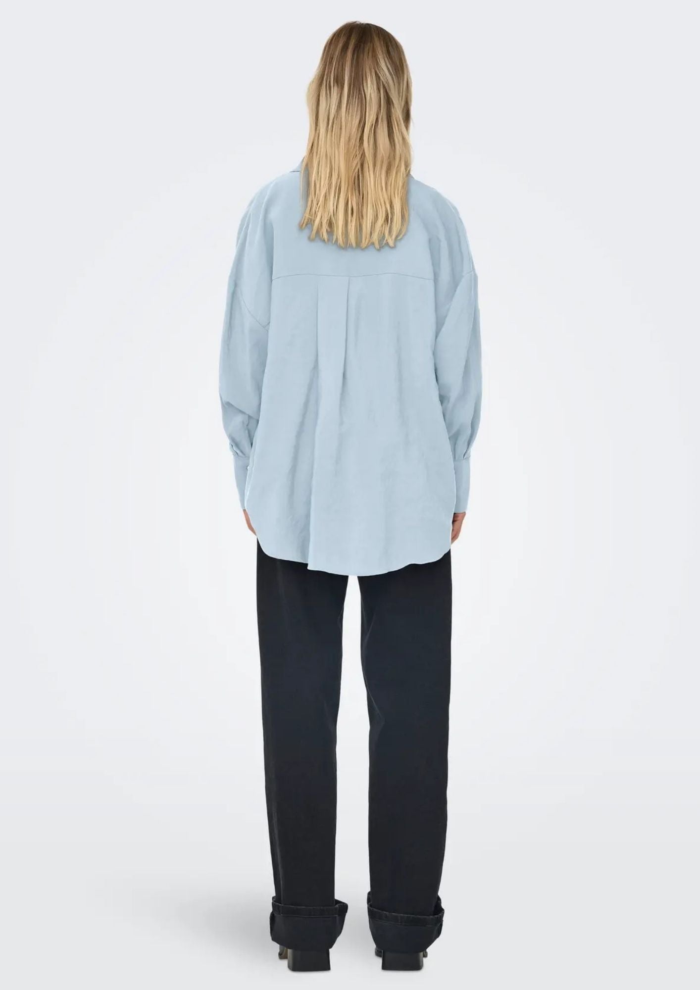 Only Camicia Donna Zazima Blu Chambray 15272523 Chambray Blue ONLY