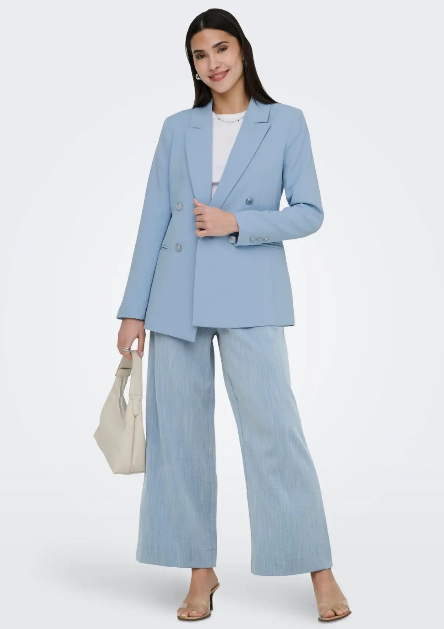 Only Giacca Donna Astrid Azzurra 15294709 Soft Chambray ONLY