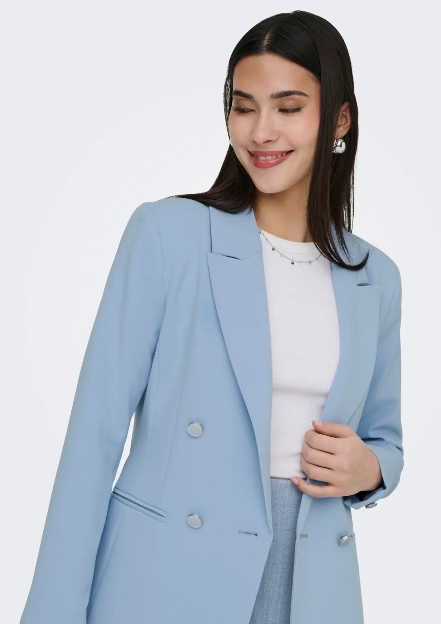 Only Giacca Donna Astrid Azzurra 15294709 Soft Chambray ONLY