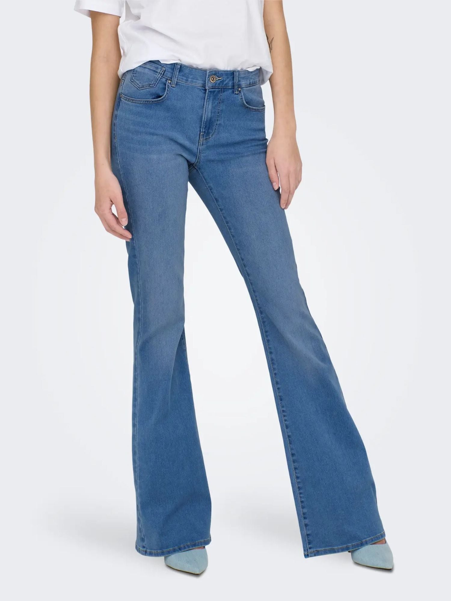 Only Jeans Donna Medium Blue Onlreese 15309845 Medium Blue Denim ONLY