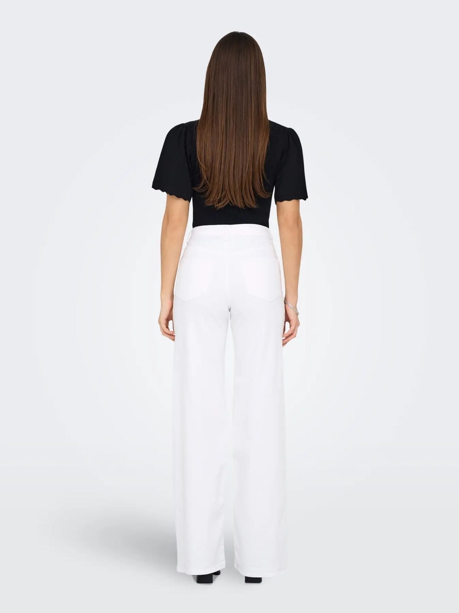 Only Jeans Donna Bianco Wide Fit Onlmadison 15310632 White ONLY