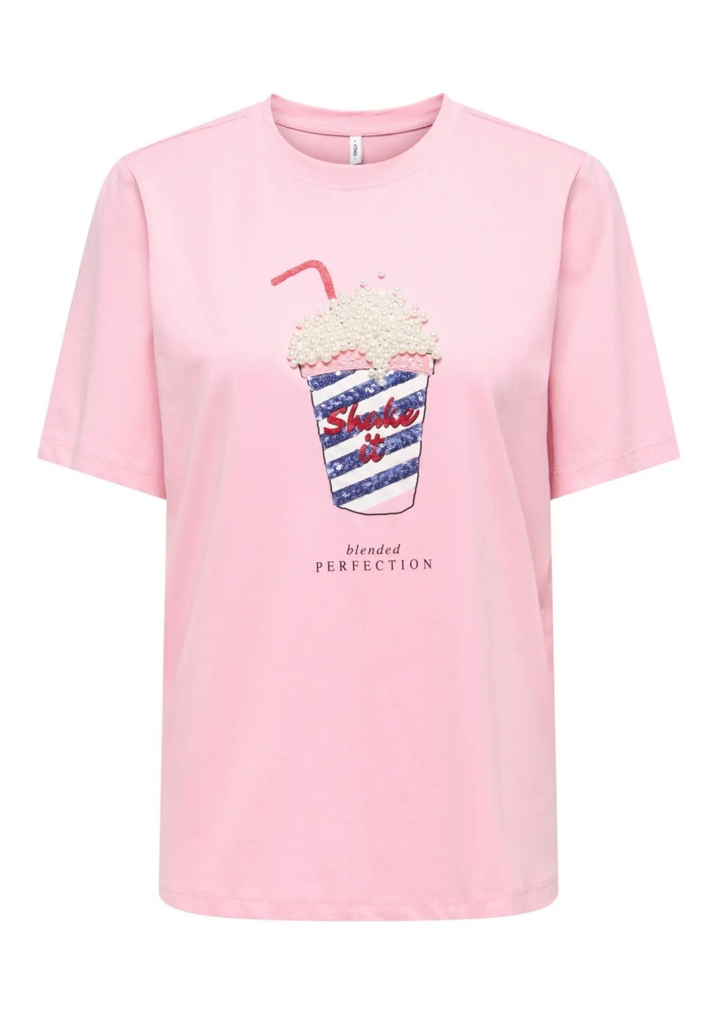 Only T-Shirt Donna Burst Rosa 15343431 Romance Rose ONLY
