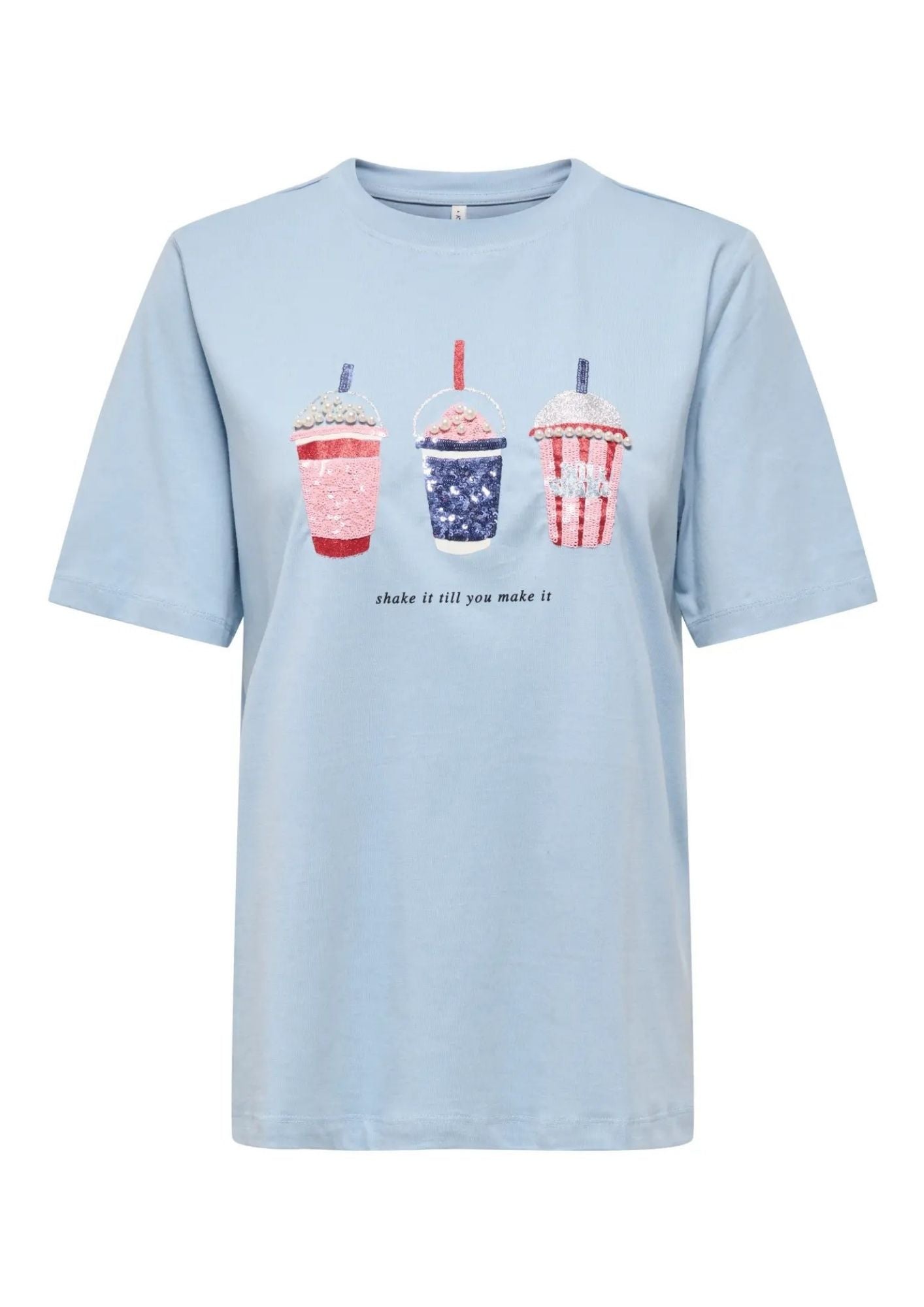 Only T-Shirt Donna Burst Blu 15343431 Soft Chambray ONLY