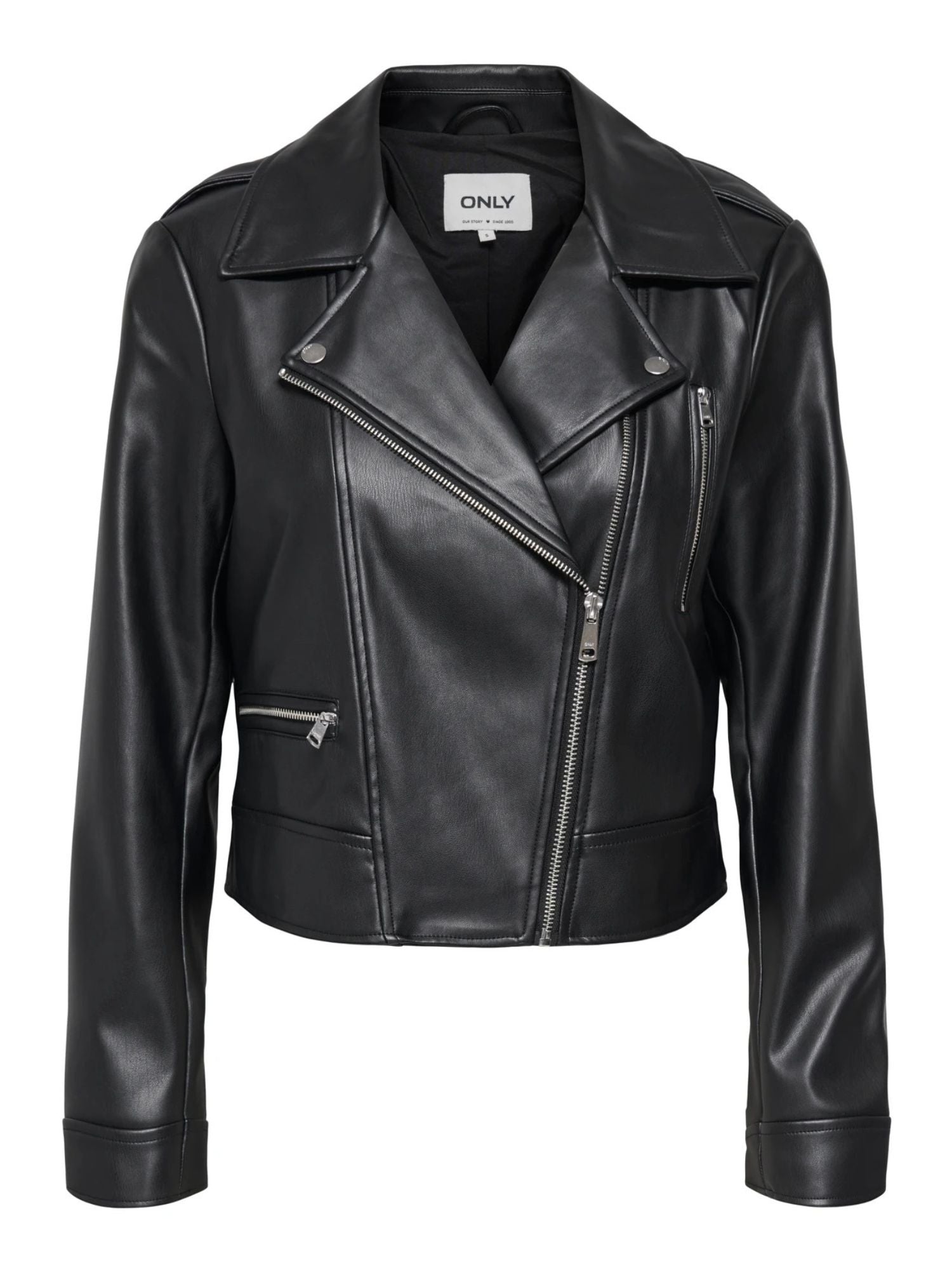 Only Giacca Biker Donna Nero Onlcarmen 15361396 Black ONLY