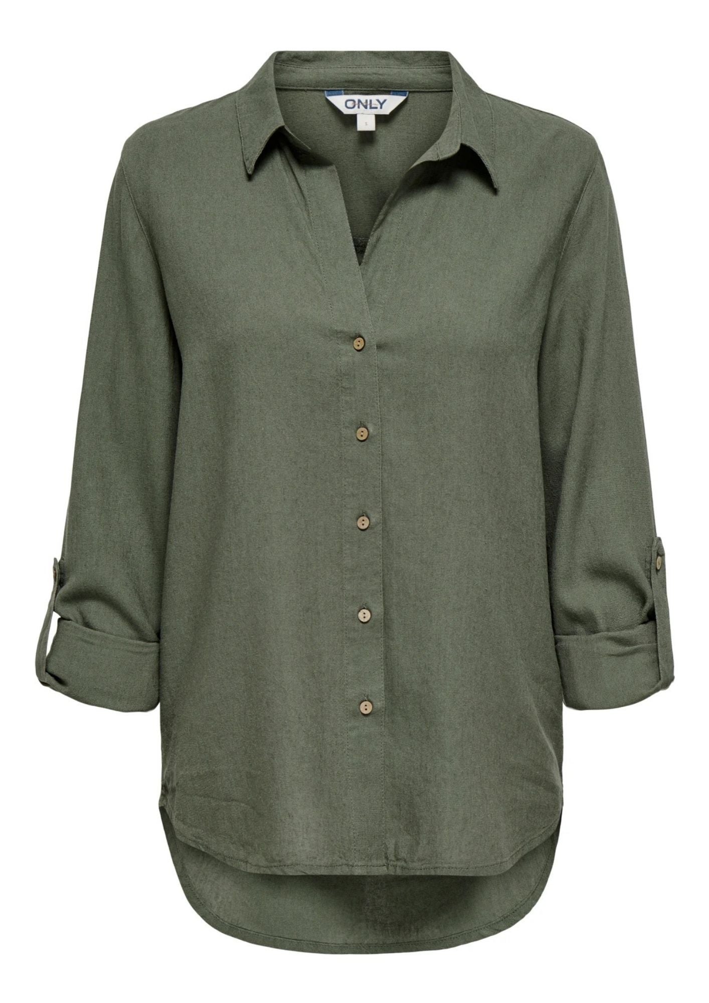 Only Camicia Donna Goa Verde Oliva 15363991 Smokey Olive ONLY