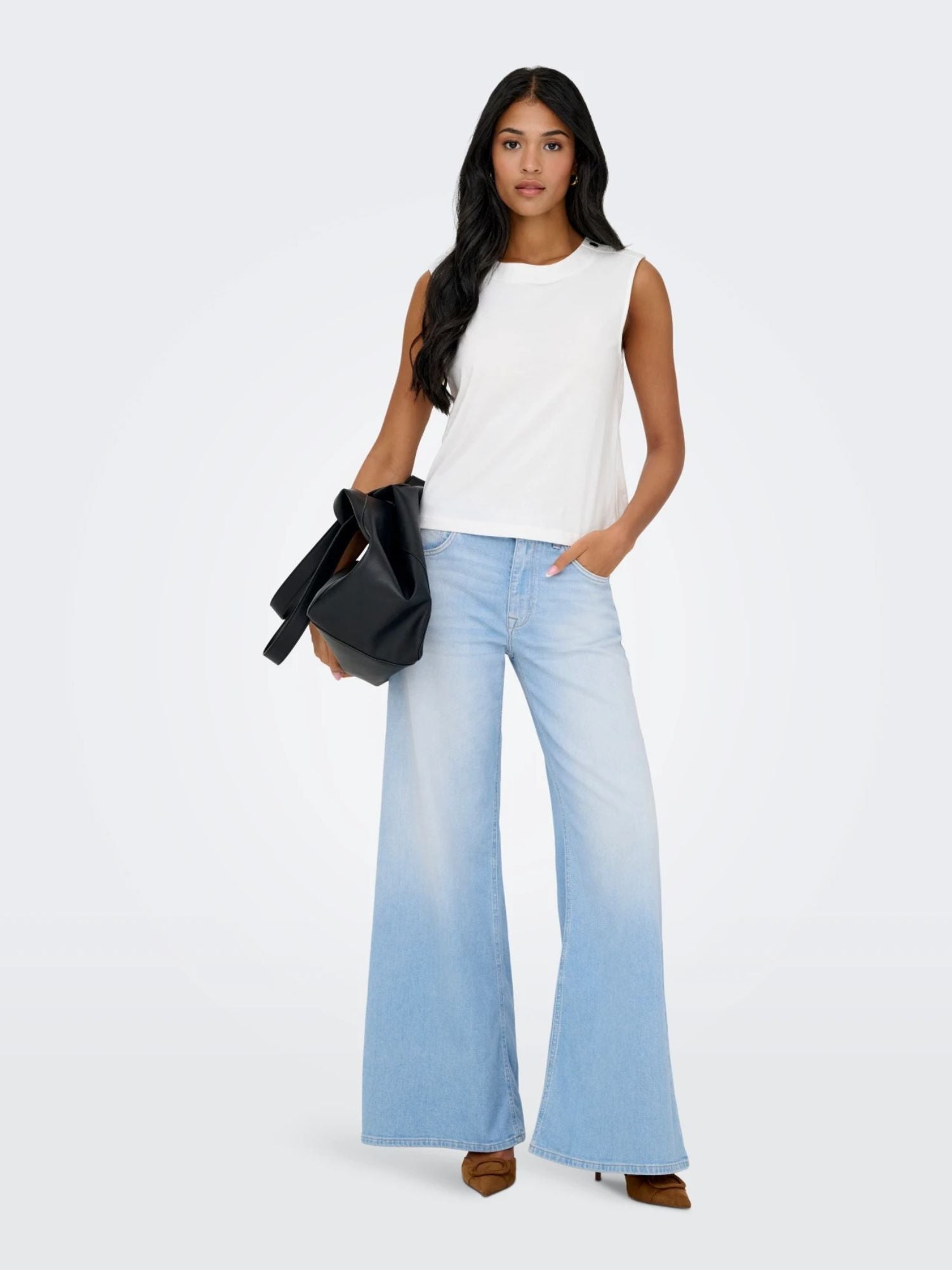 Only Jeans Donna Light Blue Flared Fit Onlcalifornia 15365471 Light Blue Denim ONLY