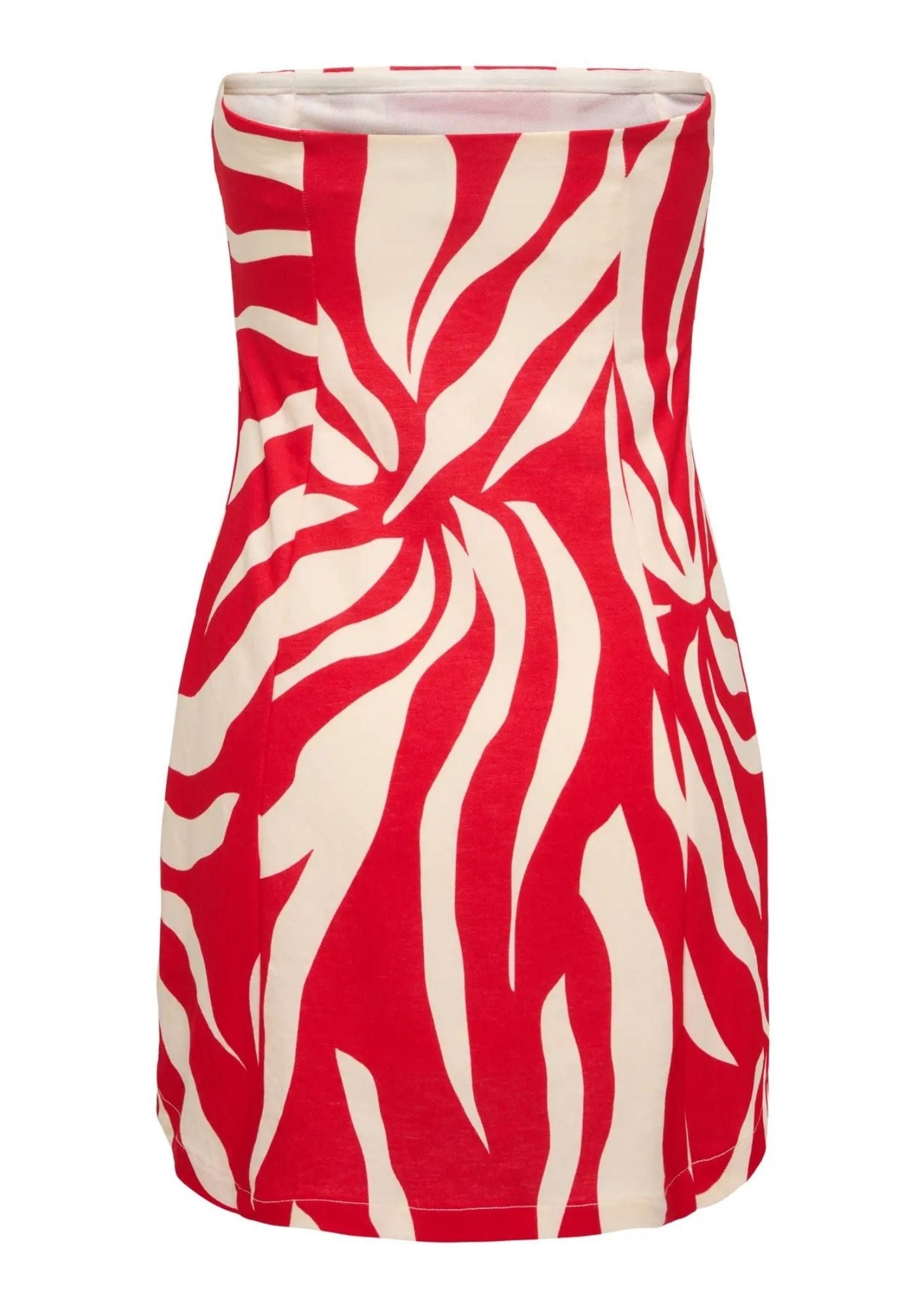 Only Abito Donna Sakura Bianco Rosso 15366893 Barbados Cherry ONLY