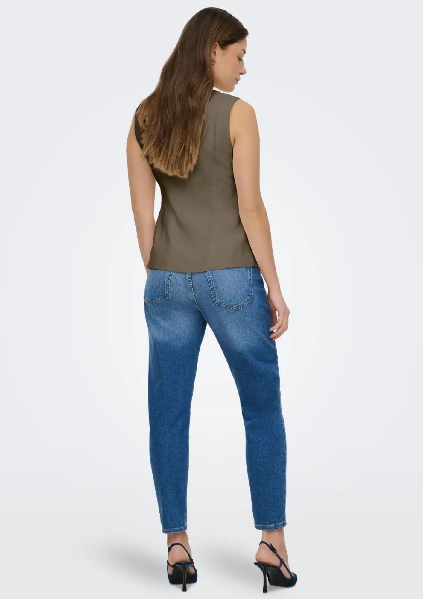 Only Gilet Donna Tila Grigio 15367399 Stone Gray ONLY