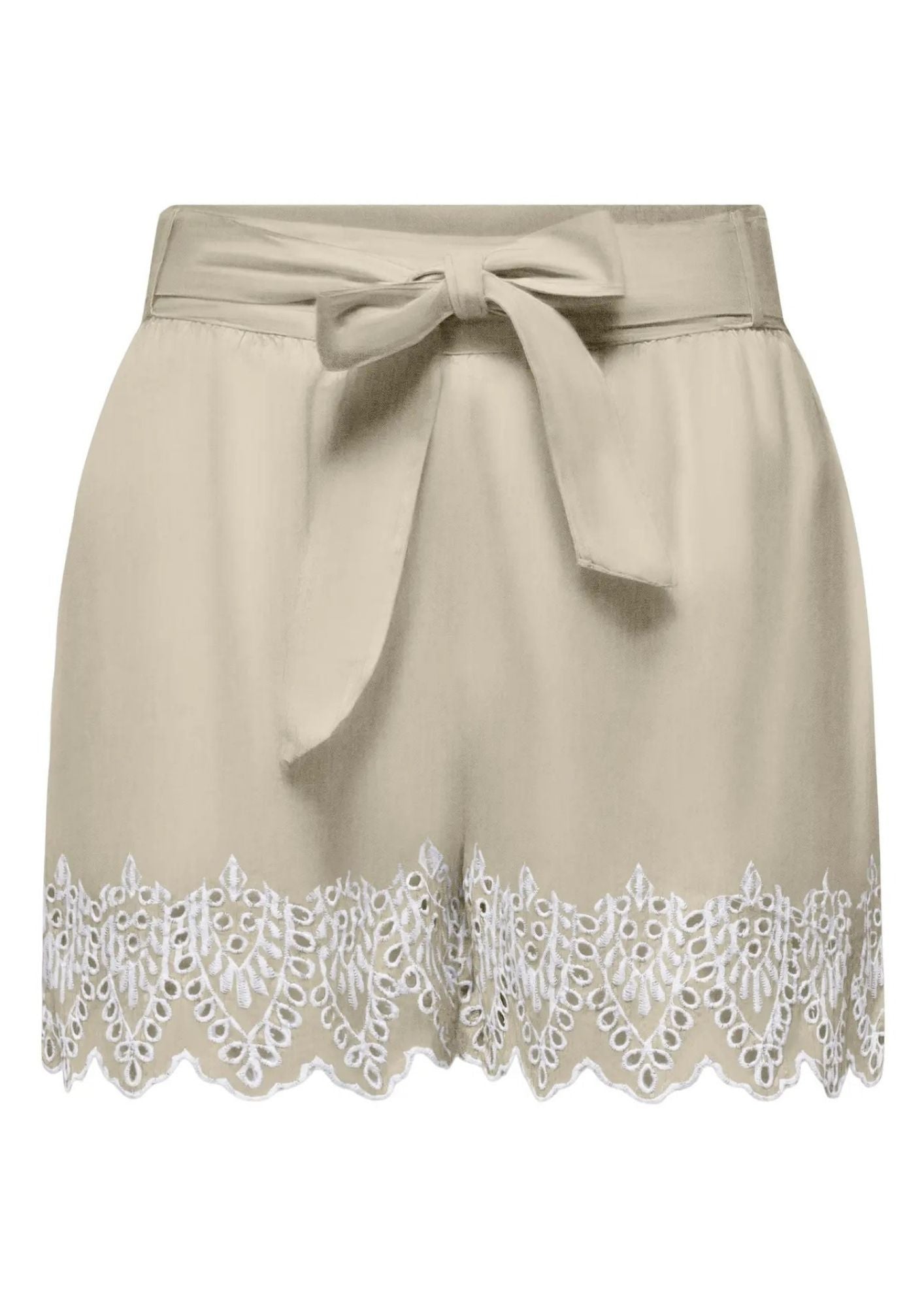 Only Shorts Donna Tulum Grigio Oliva 15368893 Olive Gray BRIGHT WHITE EMB ONLY