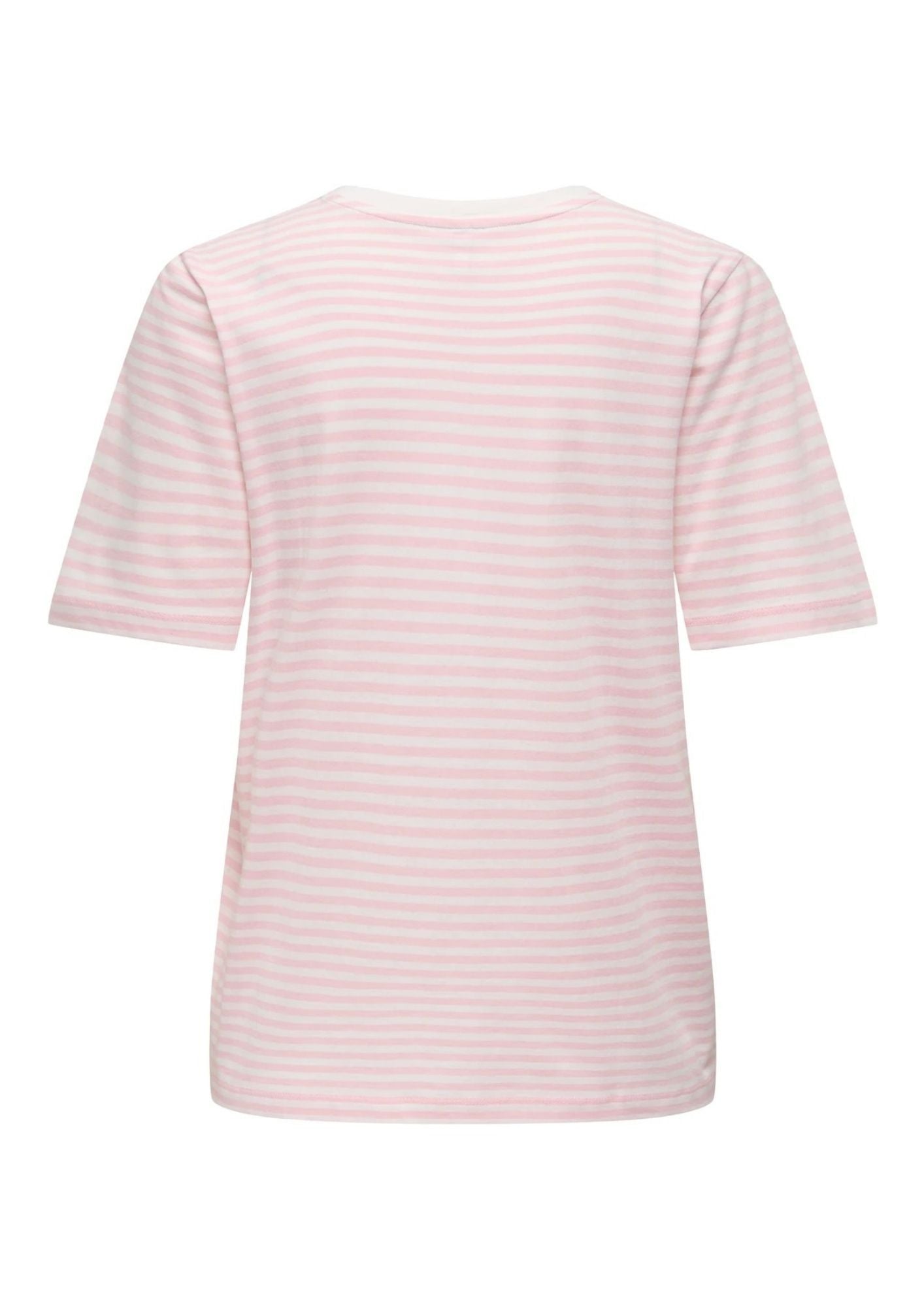 Only T-Shirt Donna Happy Bianca e Rosa 15370117 Cloud Dancer Romance rose ONLY