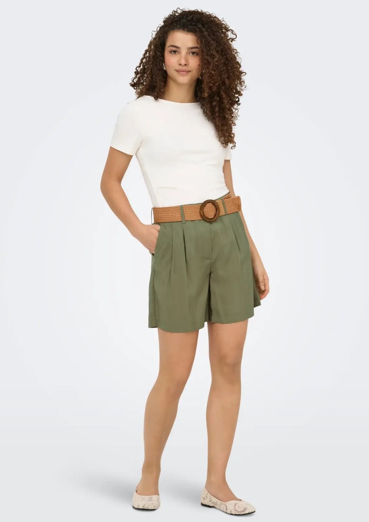 Only Shorts Donna Ibiza Verde 15370298 Mermaid ONLY