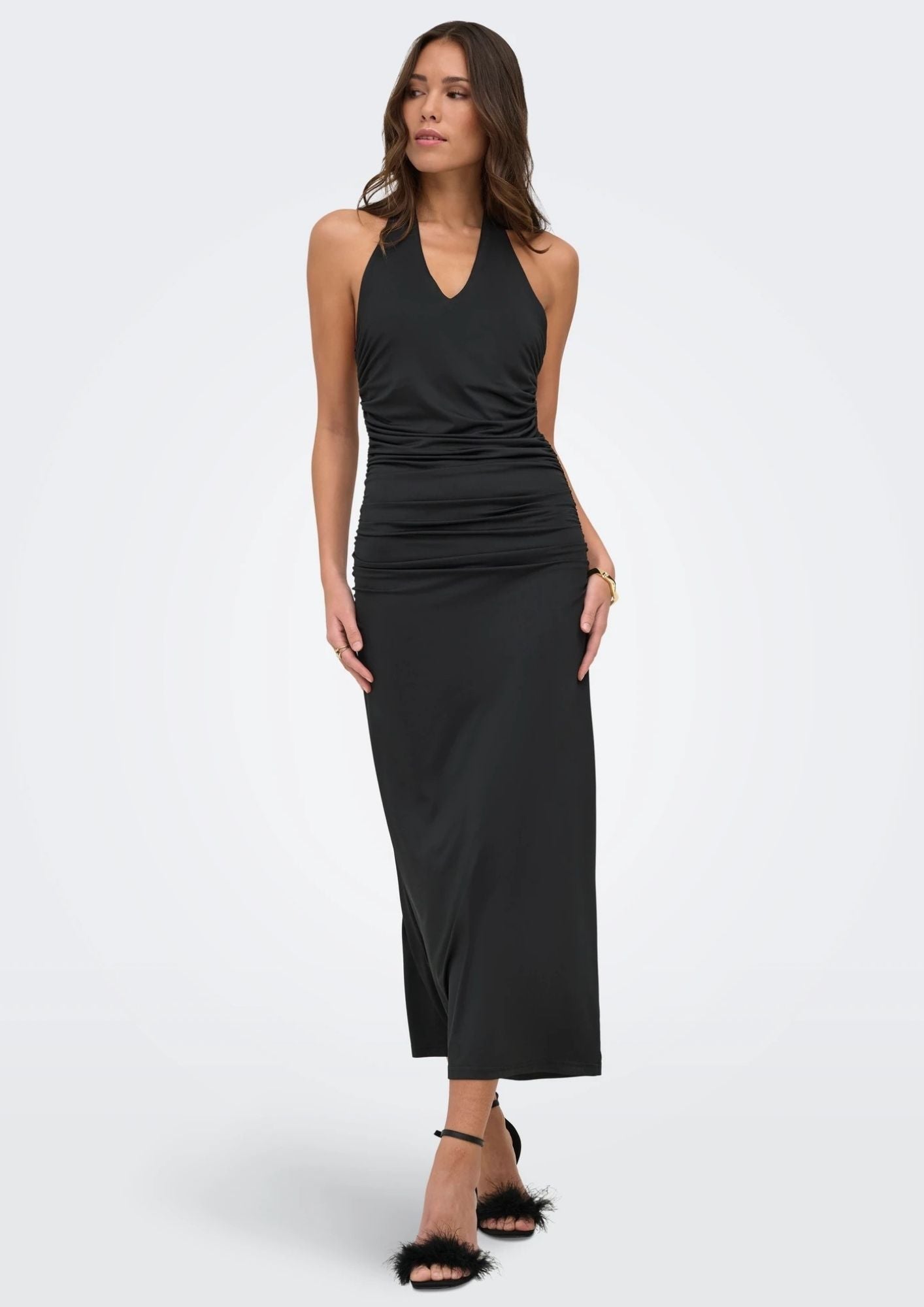 Only Vestito Donna Gina Nero 15372734 Black Wide ONLY