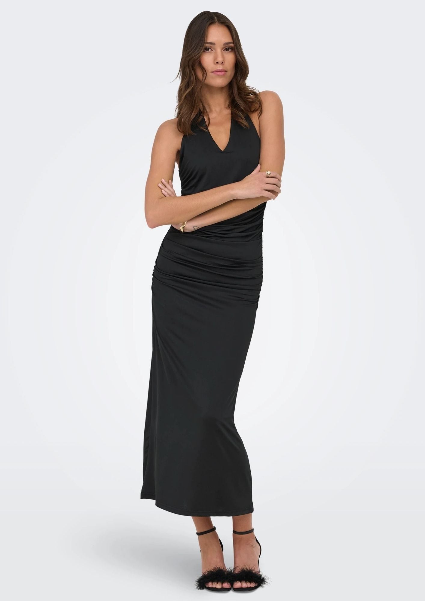 Only Vestito Donna Gina Nero 15372734 Black Wide ONLY