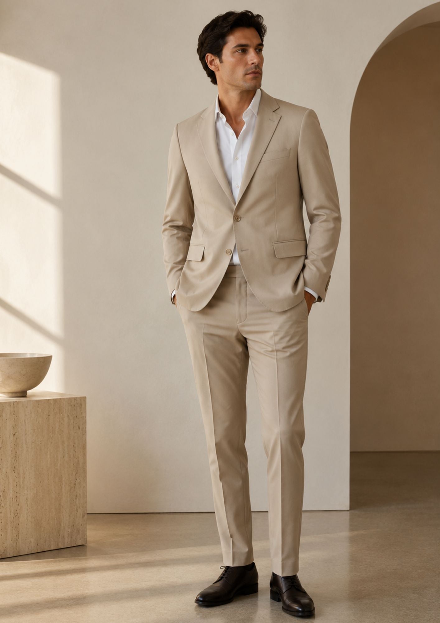 Sergio Cipriani Abito Uomo Beige OP-10141 BEIGE SERGIO CIPRIANI
