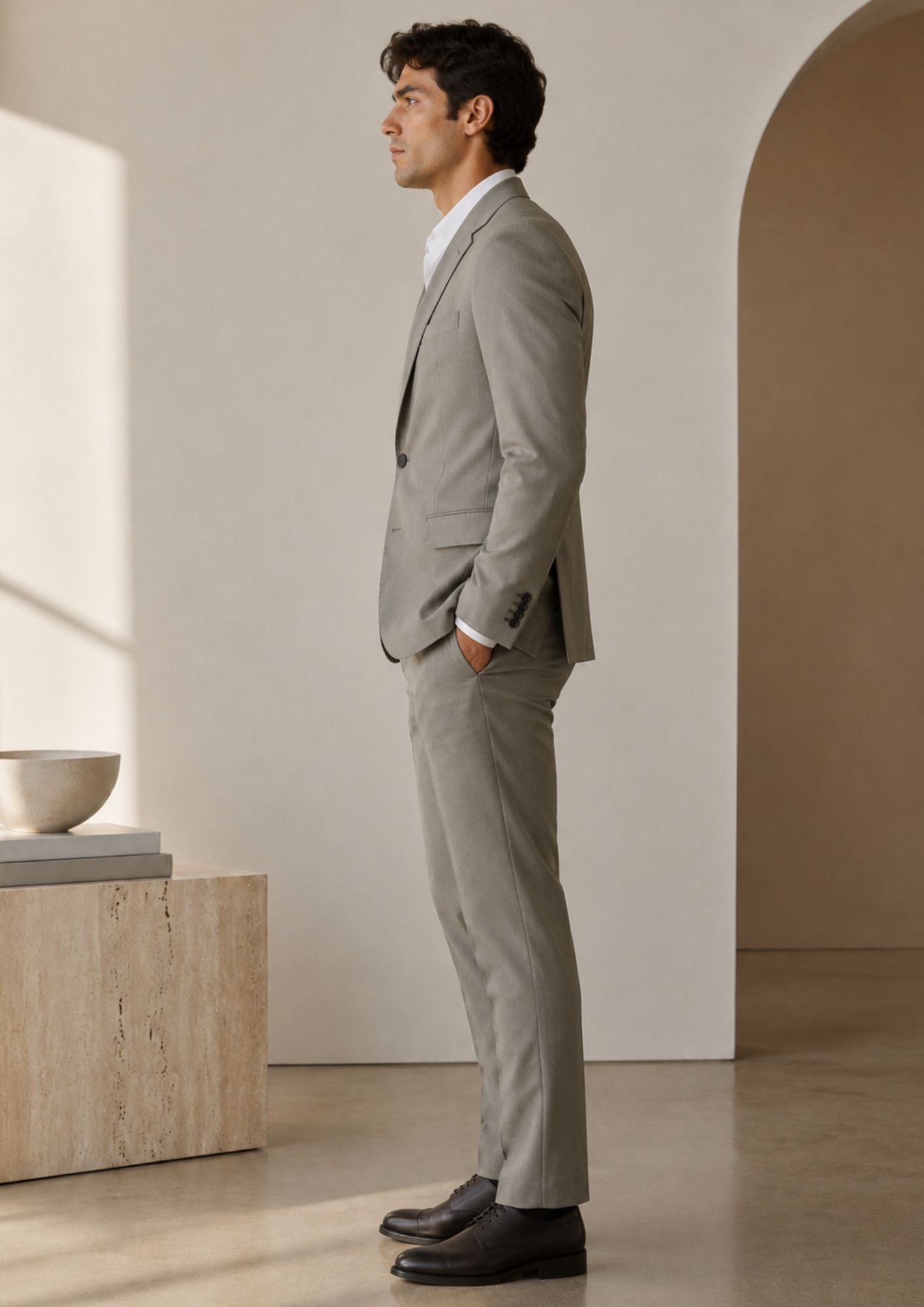 Sergio Cipriani Abito Uomo Grigio Chiaro OP-10141 GRIGIO CHIARO SERGIO CIPRIANI