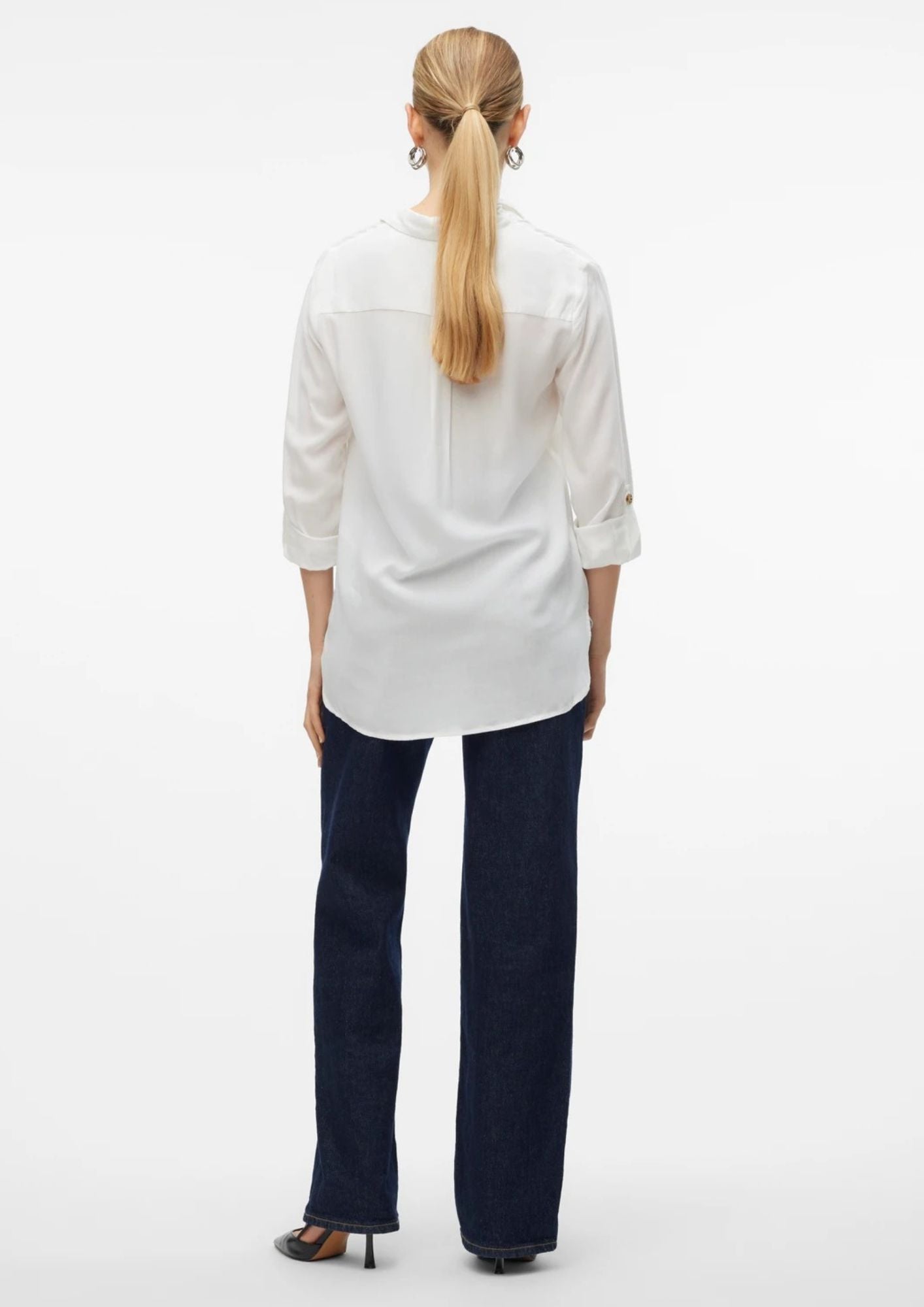 Vero Moda Camicia Donna Bumpy Bianca 10275283 Snow White VERO MODA