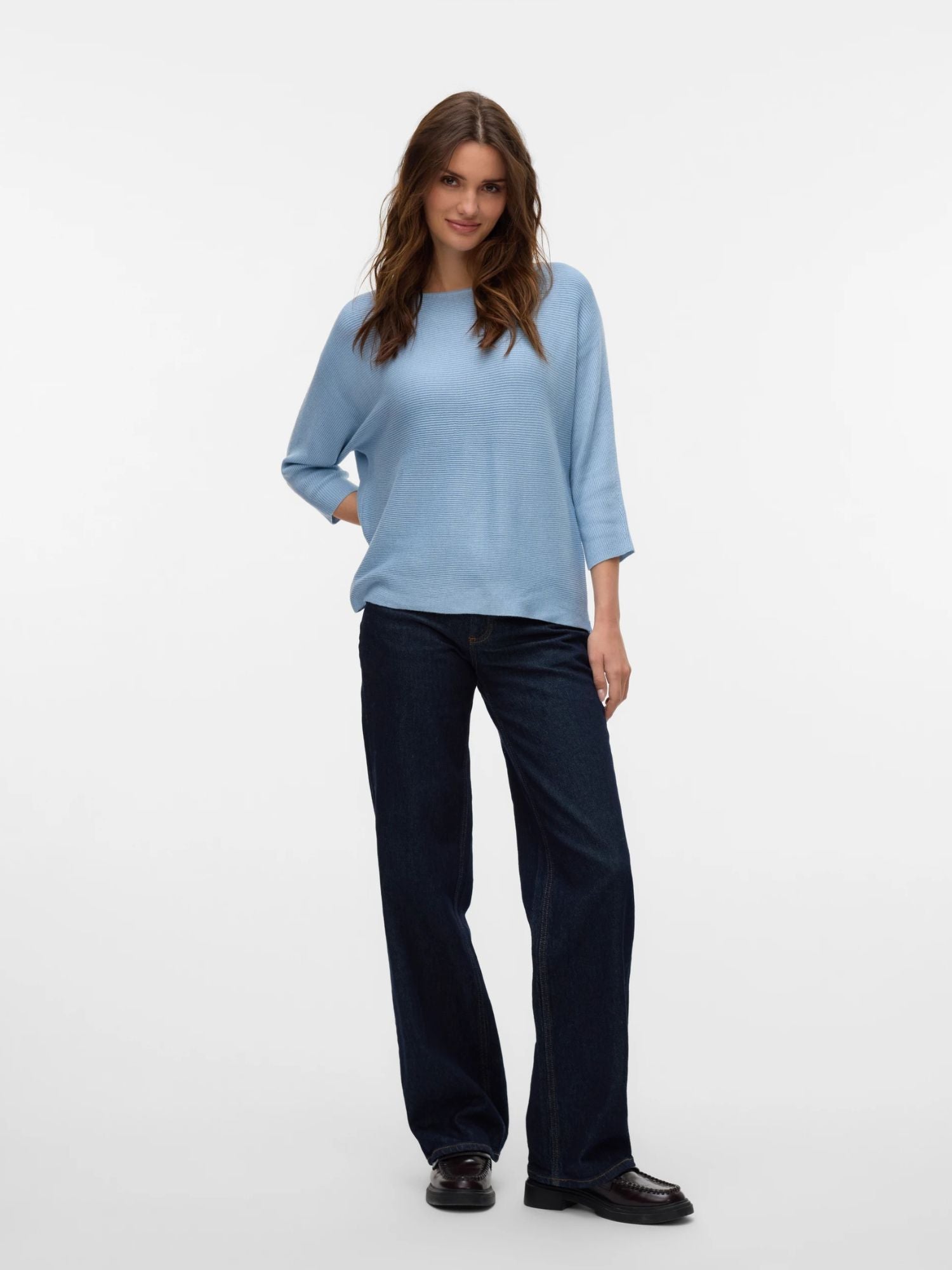 Vero Moda Maglione Donna Cashmere Blue VMNora 10281013 Cashmere Blue VERO MODA