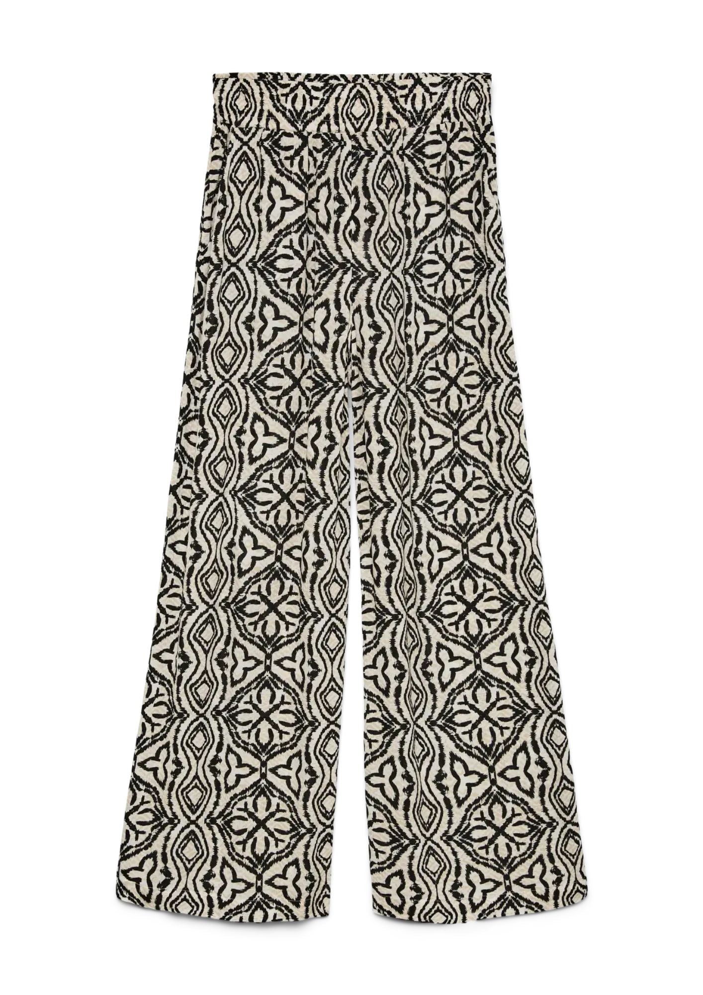 Vero Moda Pantalone Donna Menny Grigio Geometrico 10282478 Silver Lining Calli VERO MODA