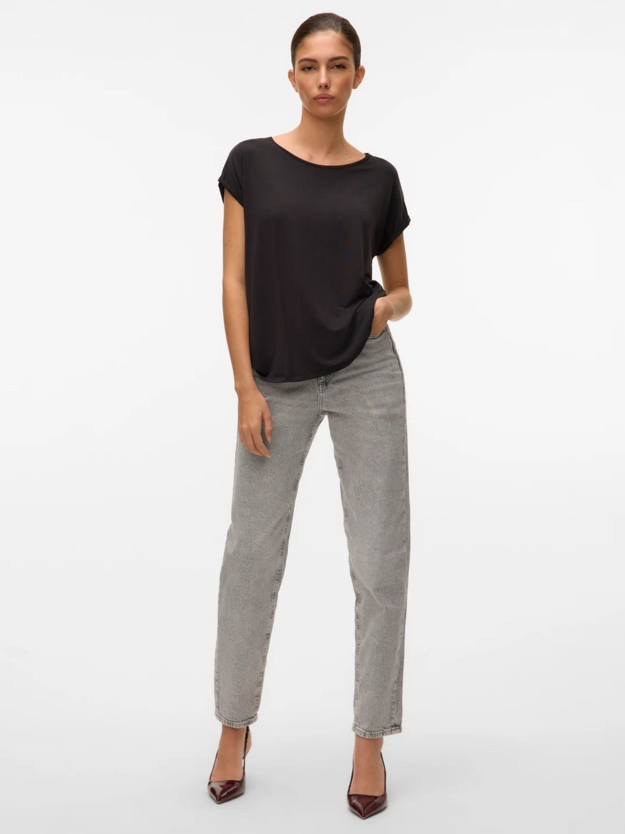 Vero Moda T-Shirt Donna Ava Nera 10284468 Black VERO MODA