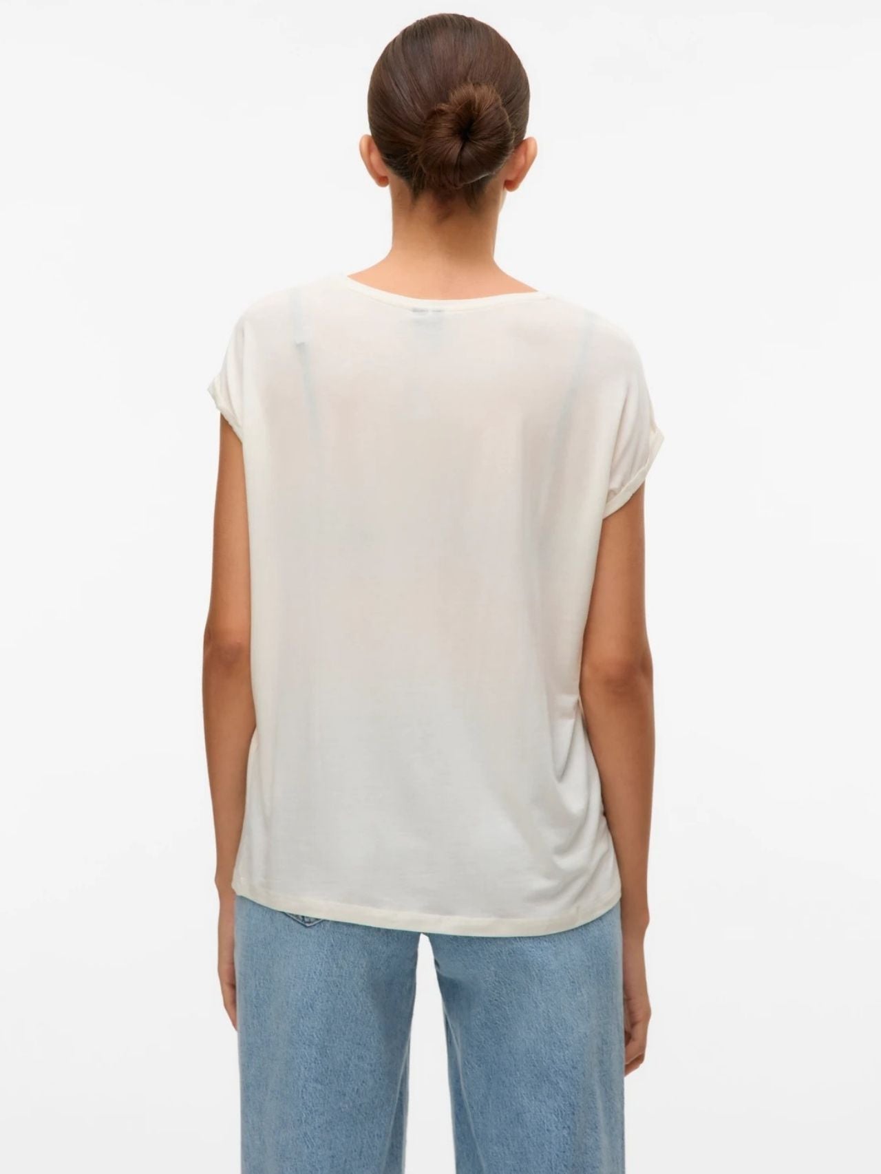 Vero Moda T-Shirt Donna Ava Bianca 10284468 Snow White VERO MODA