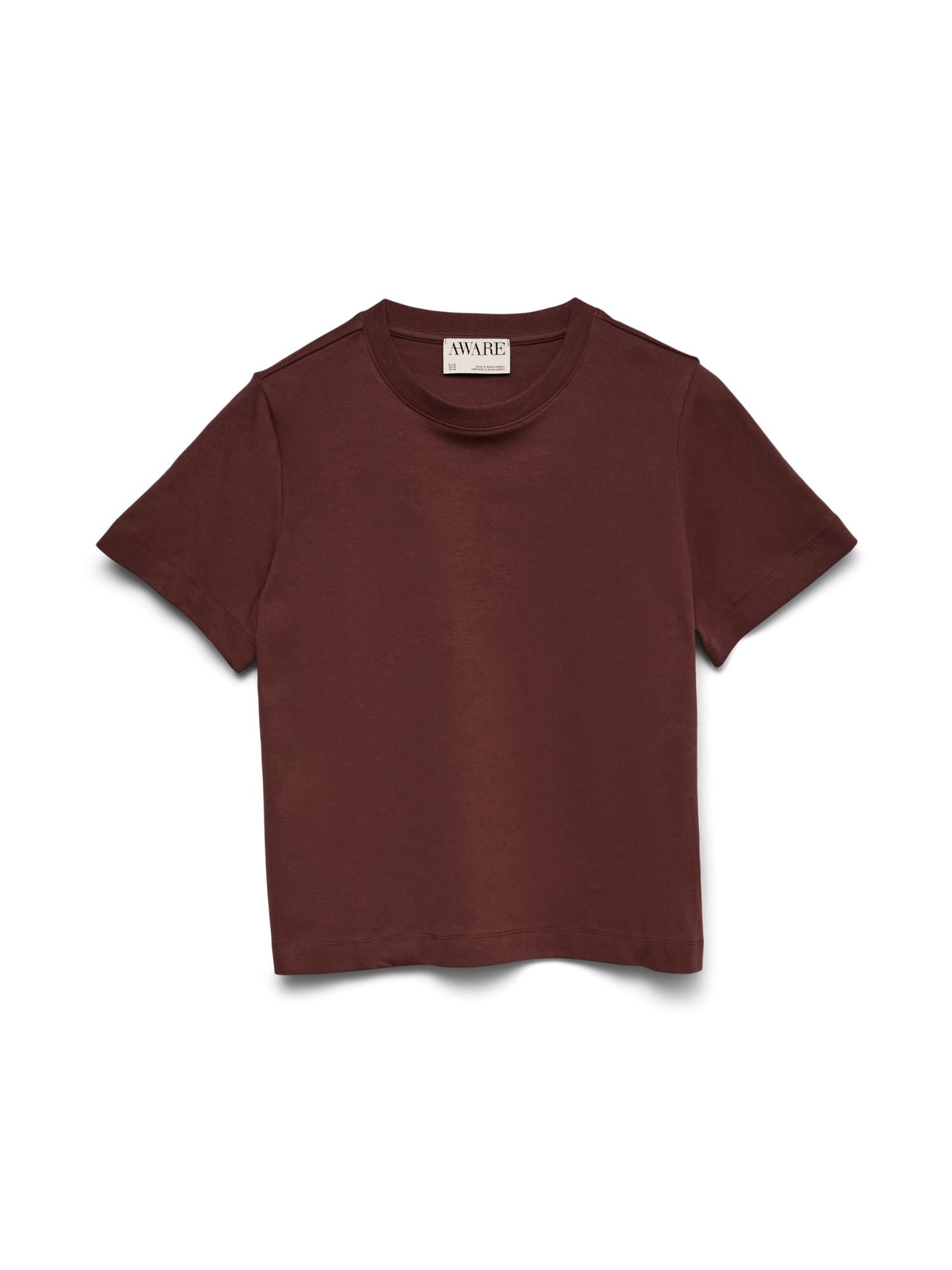 Aware T-Shirt Donna Bitter Chocolate AWNaima 10294544 Bitter Chocolate VERO MODA