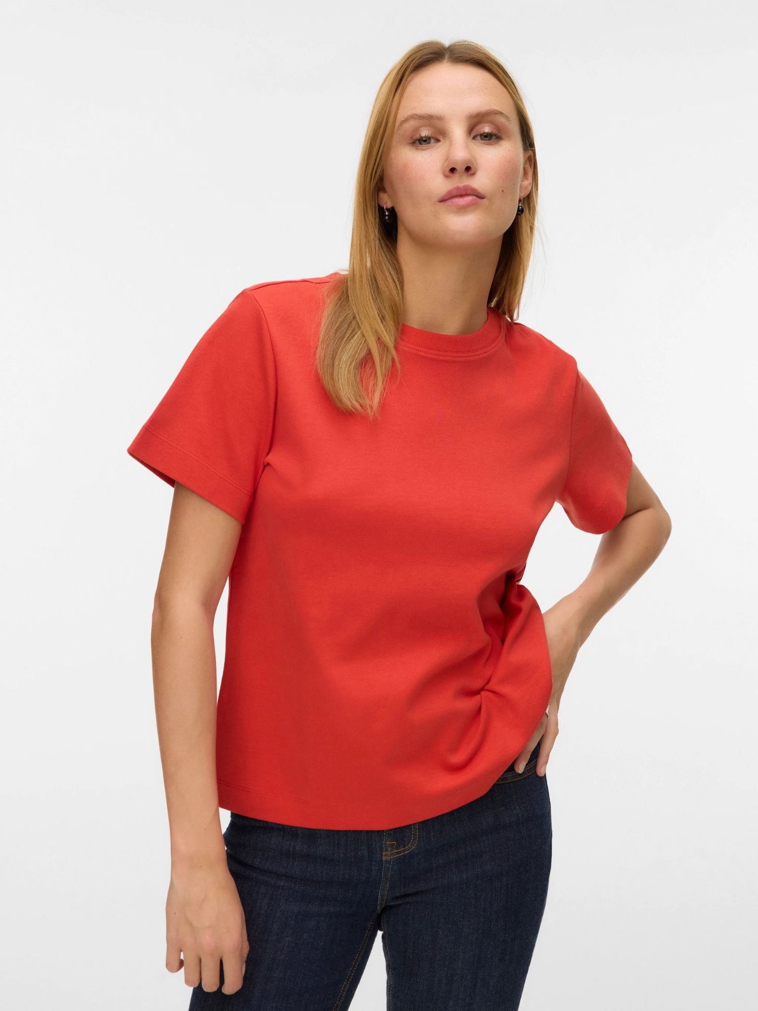 Aware T-Shirt Donna Molten Lava Awnaima 10294544 Molten Lava VERO MODA