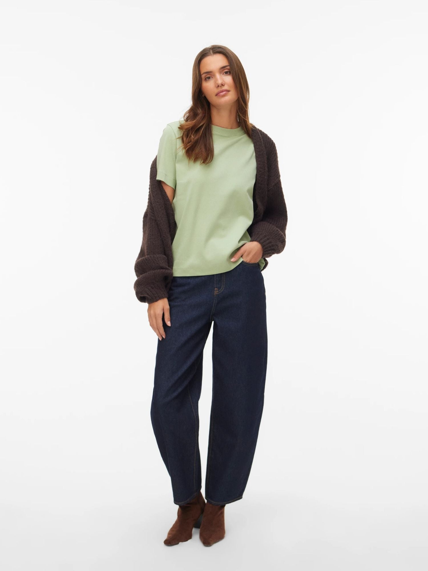 Aware T-Shirt Donna Reseda Awnaima 10294544 Reseda VERO MODA