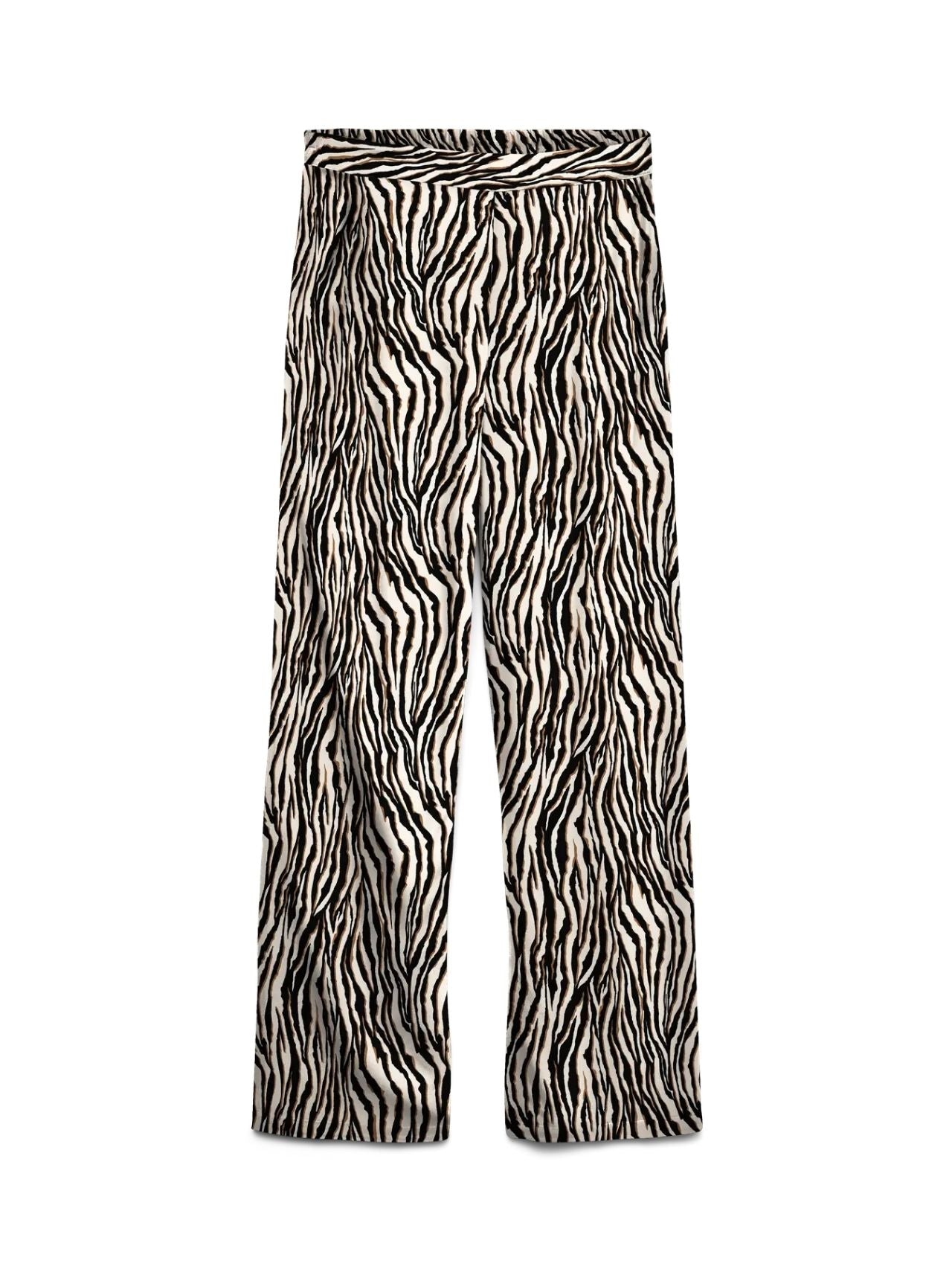 Vero Moda Pantalone Donna Easy Bianco Avena Animalier 10297357 Oatmeal Dolly VERO MODA