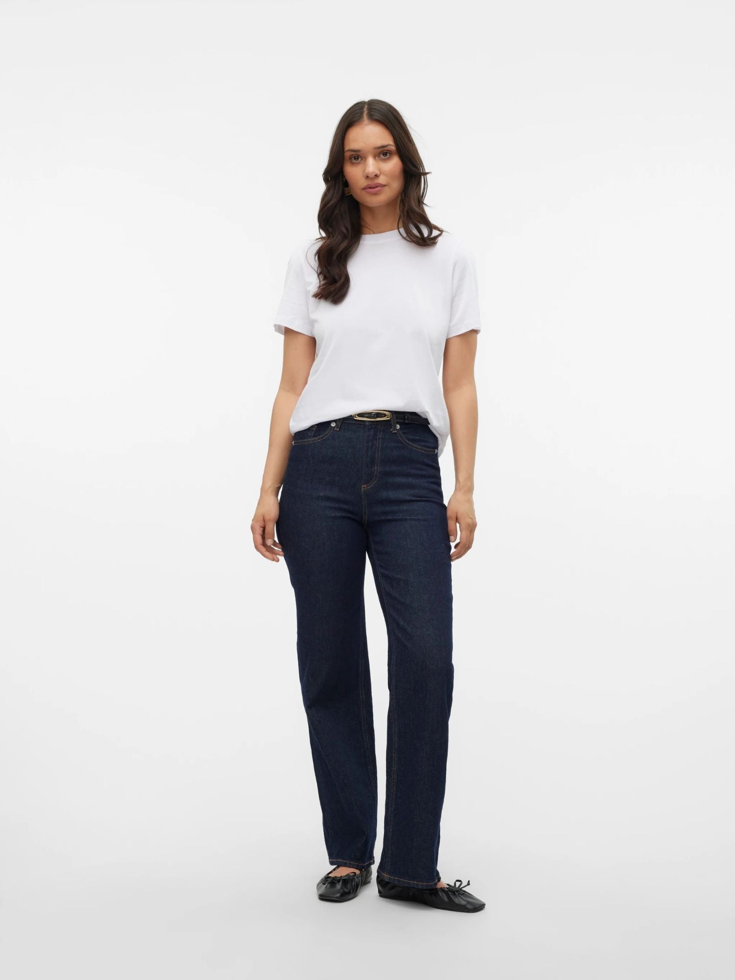 Vero Moda T-Shirt Donna Bianco Vmpaulina 10316991 Bright White VERO MODA