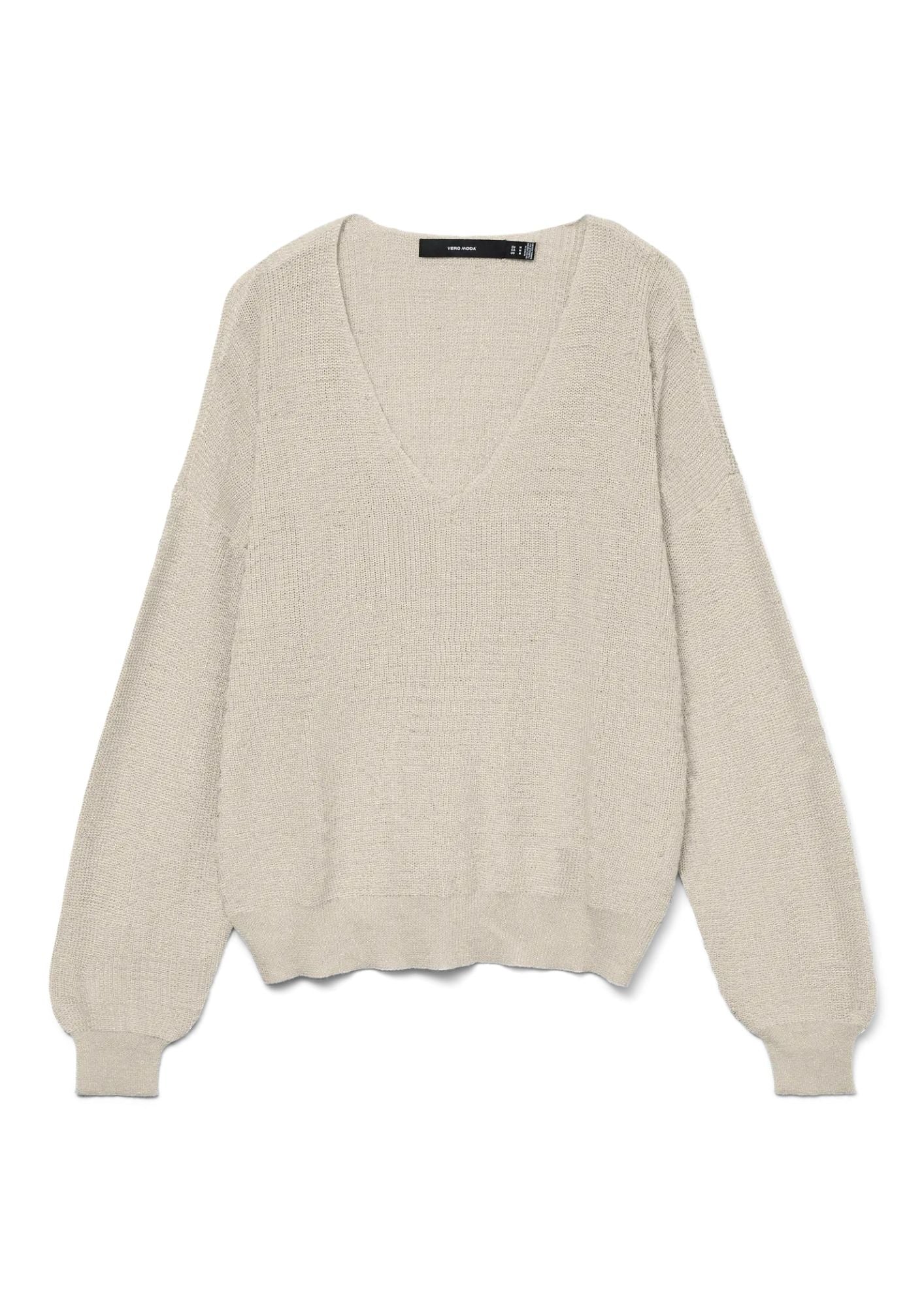 Vero Moda Pullover Donna Newlexsunshine Grigio Betulla 10324931 Birch VERO MODA