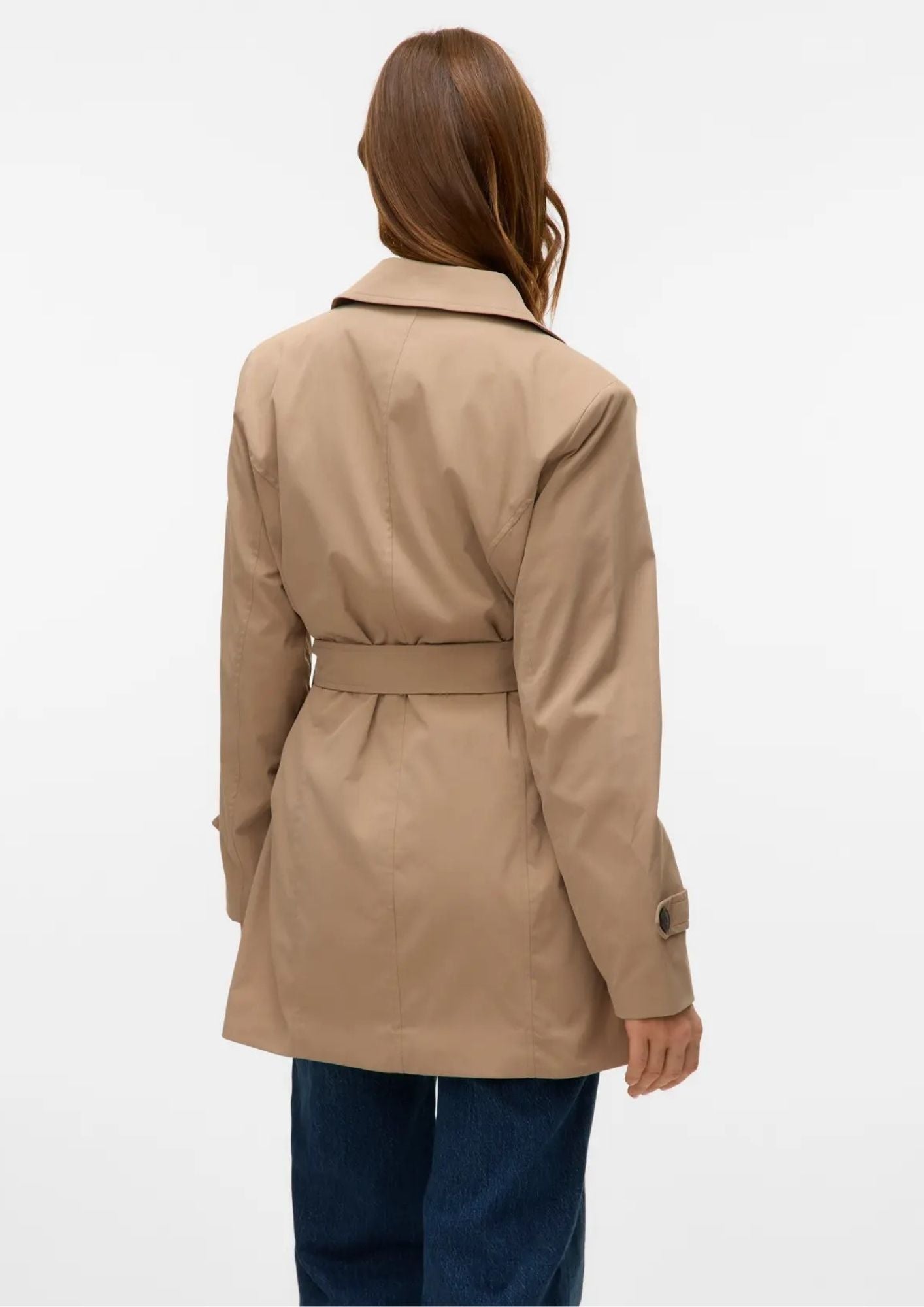 Vero Moda Trench Donna Chelsea Marrone 10329343 Silver Mink VERO MODA