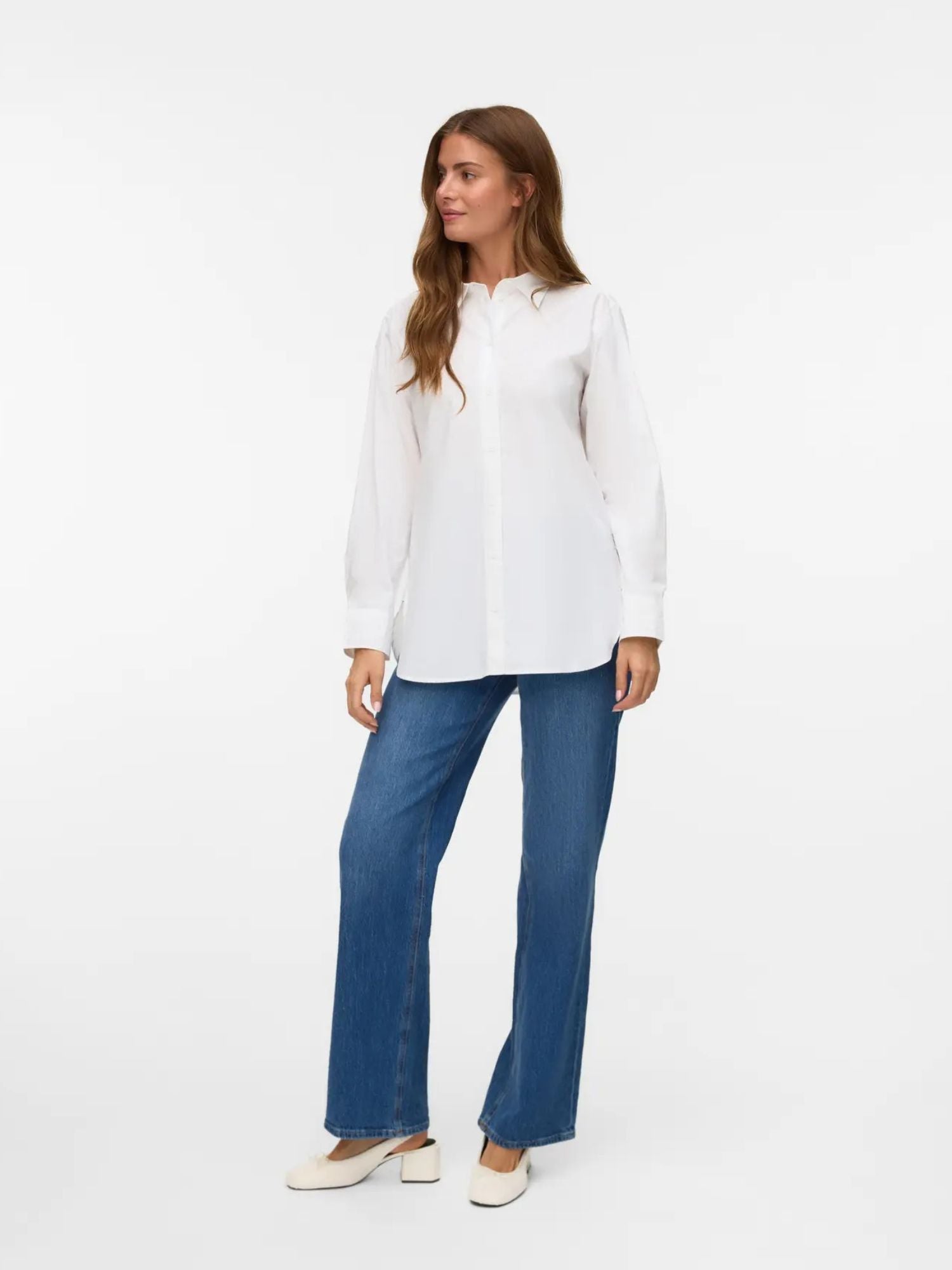 Vero Moda Camicia Donna Bianco Vmelina 10336329 Bright White VERO MODA