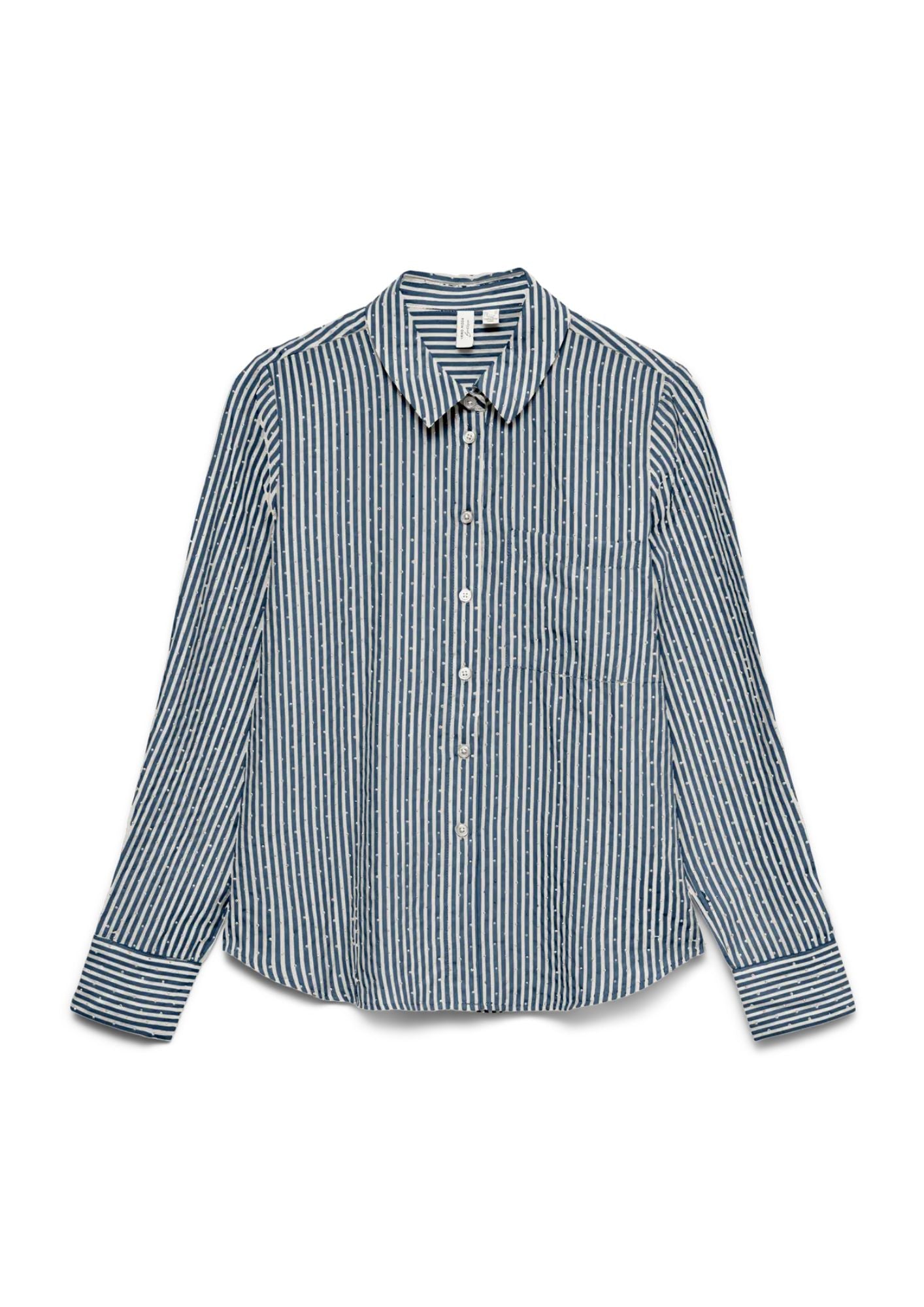 Vero Moda Camicia Donna Imara Blu 10338157 Dark Denim SNOW WHITE VERO MODA