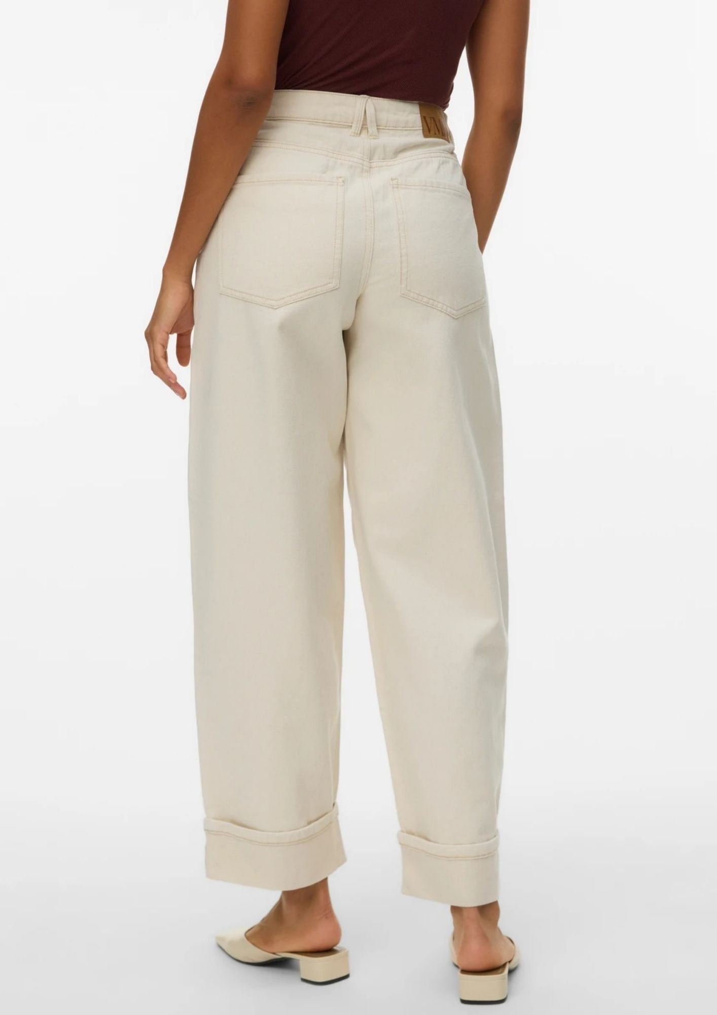 Vero Moda Jeans Donna Zelda Ecrù 10339347 Ecru VERO MODA