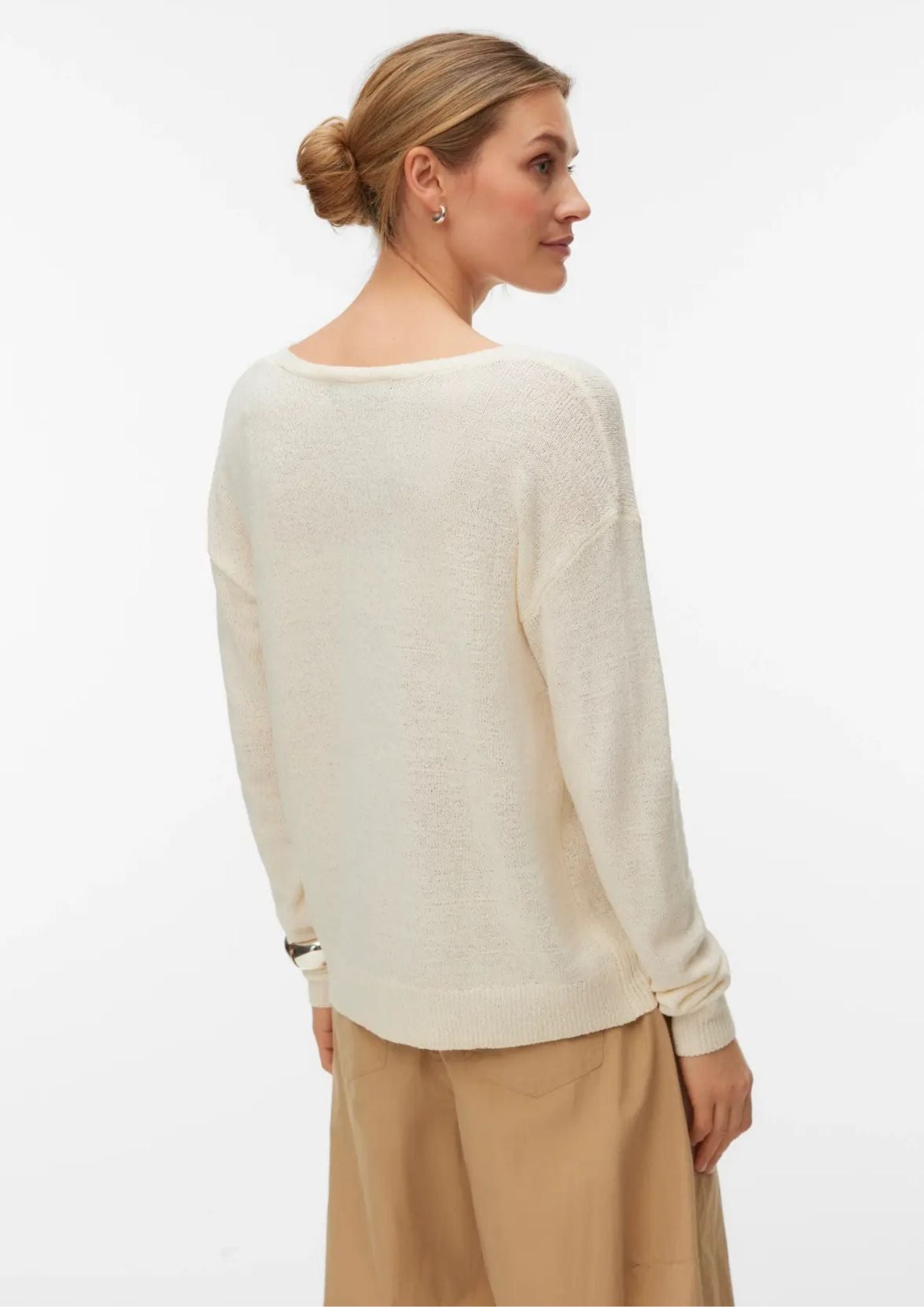 Vero Moda Pullover Donna Charity Grigio Betulla 10340124 Birch VERO MODA