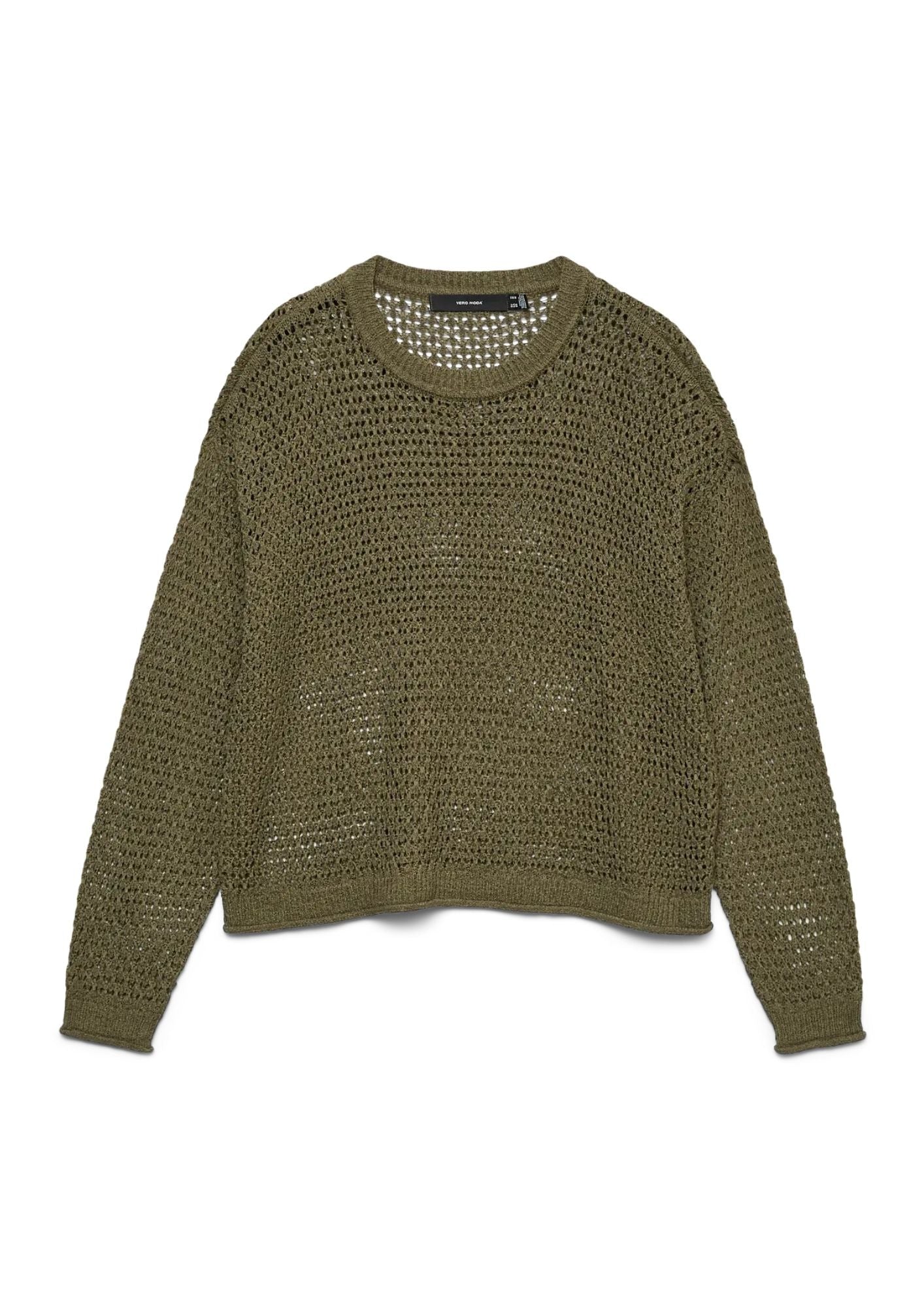 Vero Moda Pullover Donna Charlene Verde 10340125 Kalamata SOLID VERO MODA