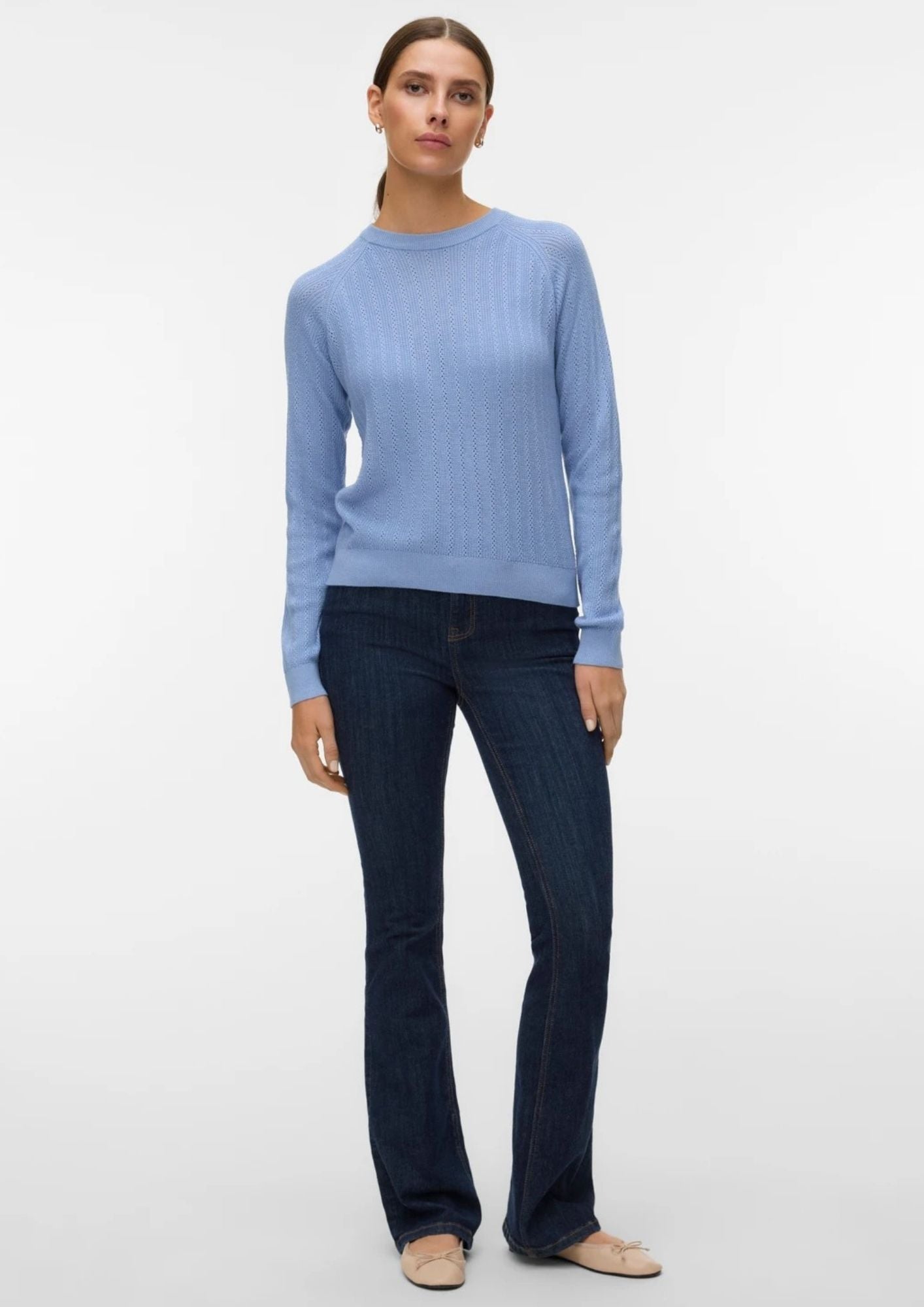 Vero Moda Pullover Donna Newlex Blu Brunnera 10340560 Brunnera Blue VERO MODA