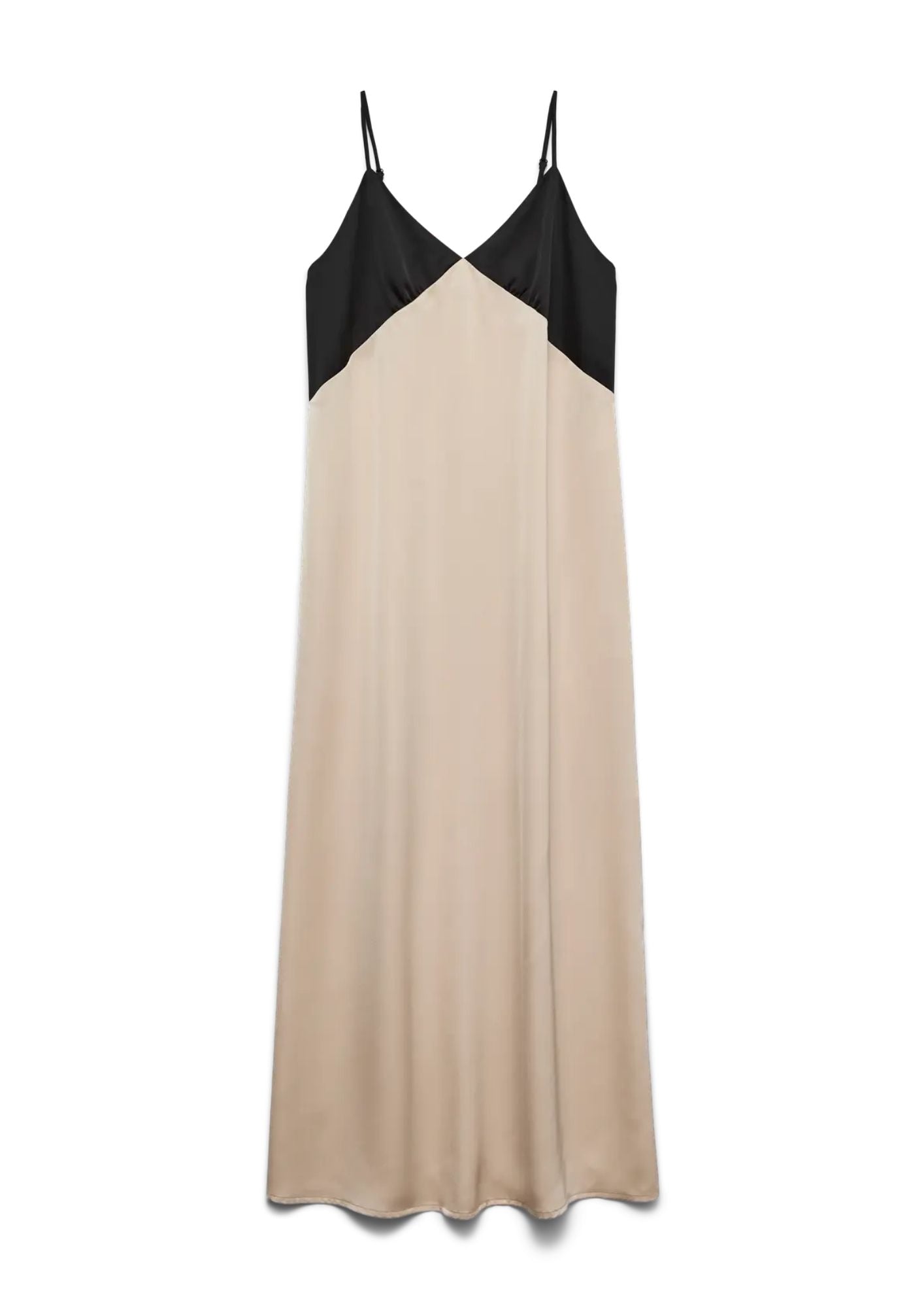 Vero Moda Abito Donna Joi Nero e Grigio Cemento 10341488 Black CEMENT CONTRAST VERO MODA