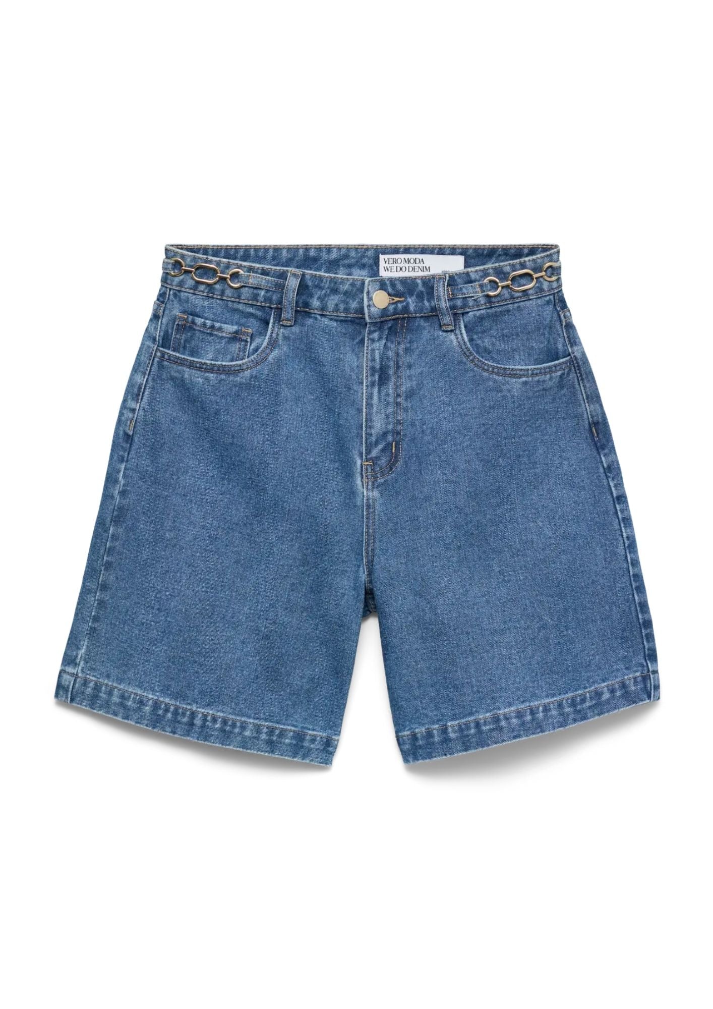 Vero Moda Shorts Donna Kathy Blu Denim Medio 10344814 Medium Blue Denim VERO MODA