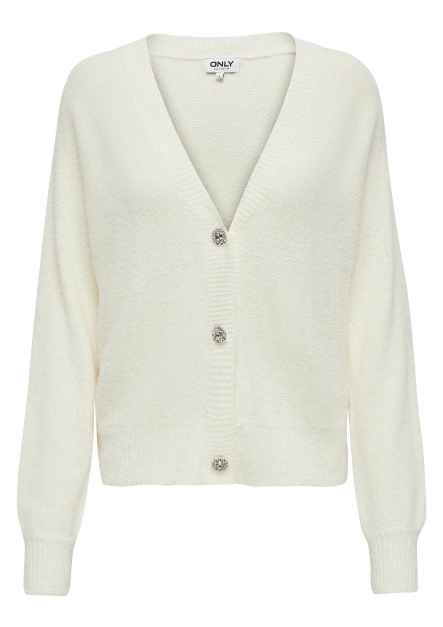 ONLY Cardigan Donna Onlella Bianco Cardigan