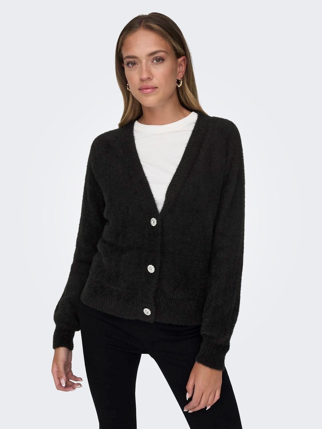 ONLY Cardigan Donna Onlella Nero Cardigan