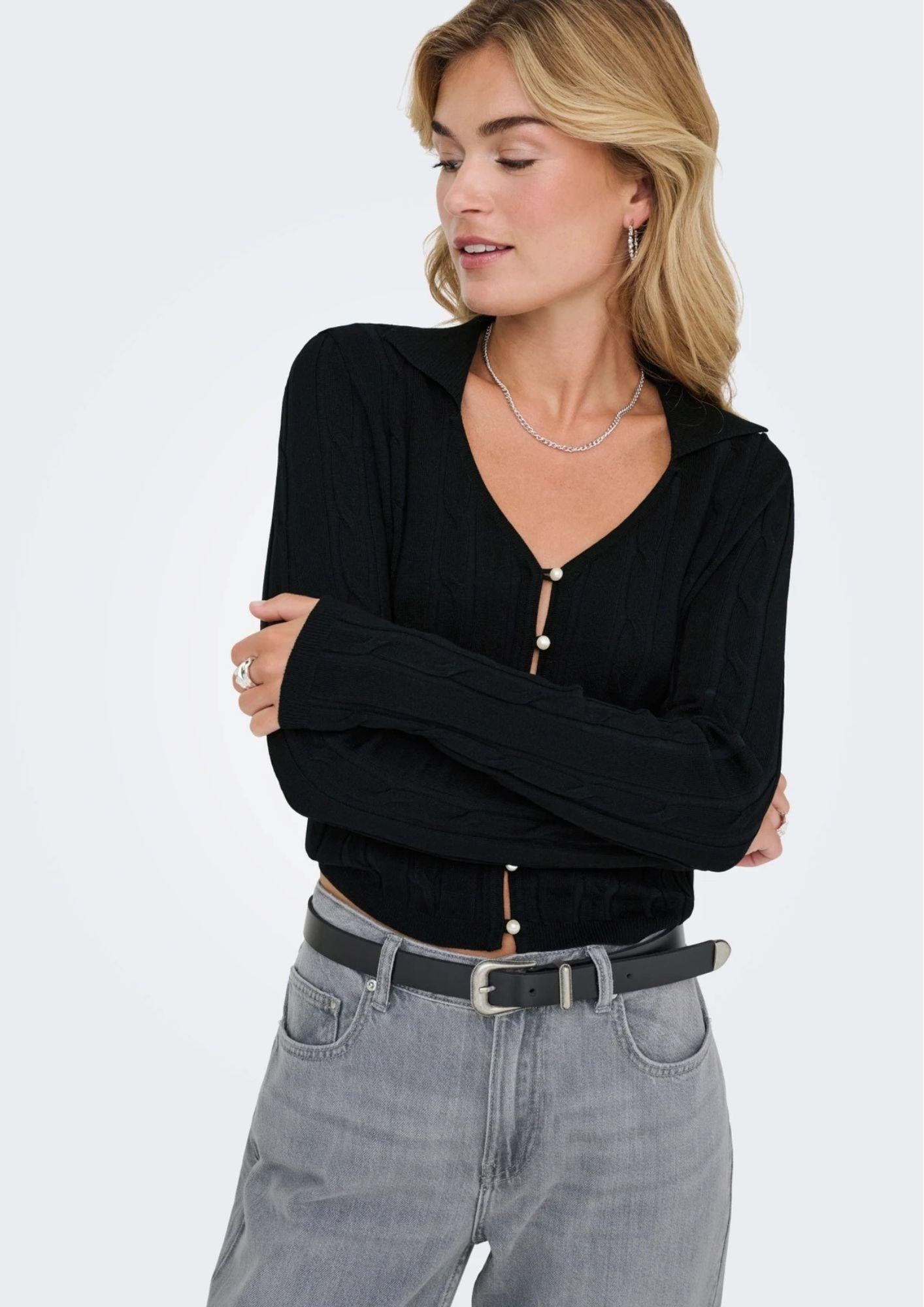 ONLY Cardigan Donna Only Meddi Nero Cardigan