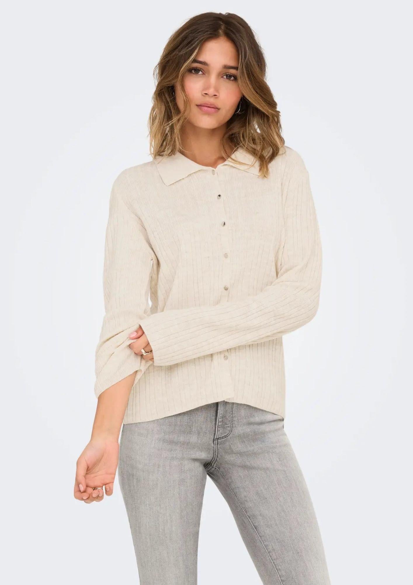 ONLY Cardigan Donna Only Thea Beige Cardigan