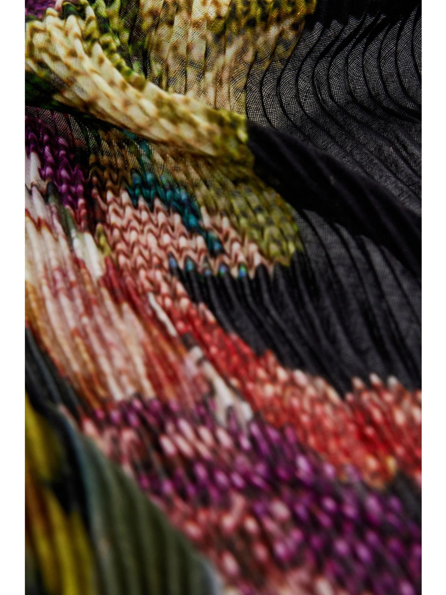 DESIGUAL Desigual Foulard disegnato da Mr. Christian Lacroix Donna Rosso Foulard