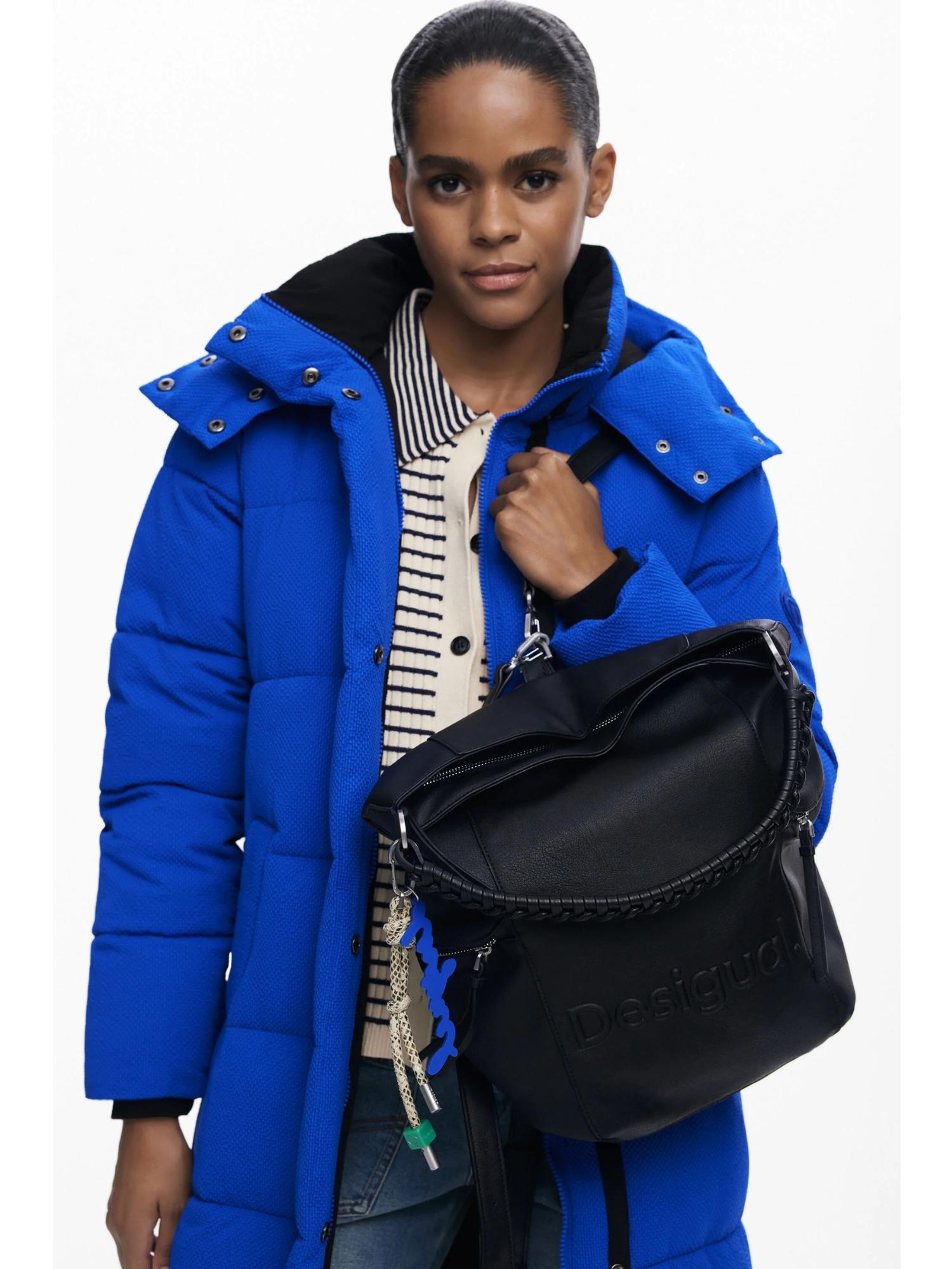 DESIGUAL Desigual Zaino convertibile con grande logo Donna Nero Zaino