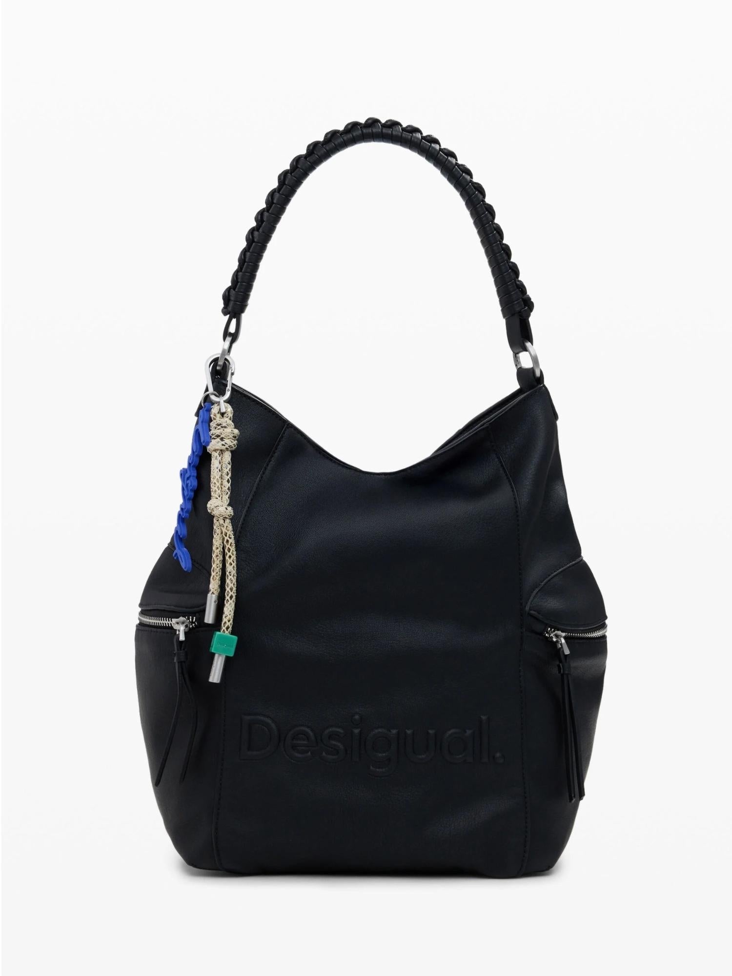 DESIGUAL Desigual Zaino convertibile con grande logo Donna Nero Zaino