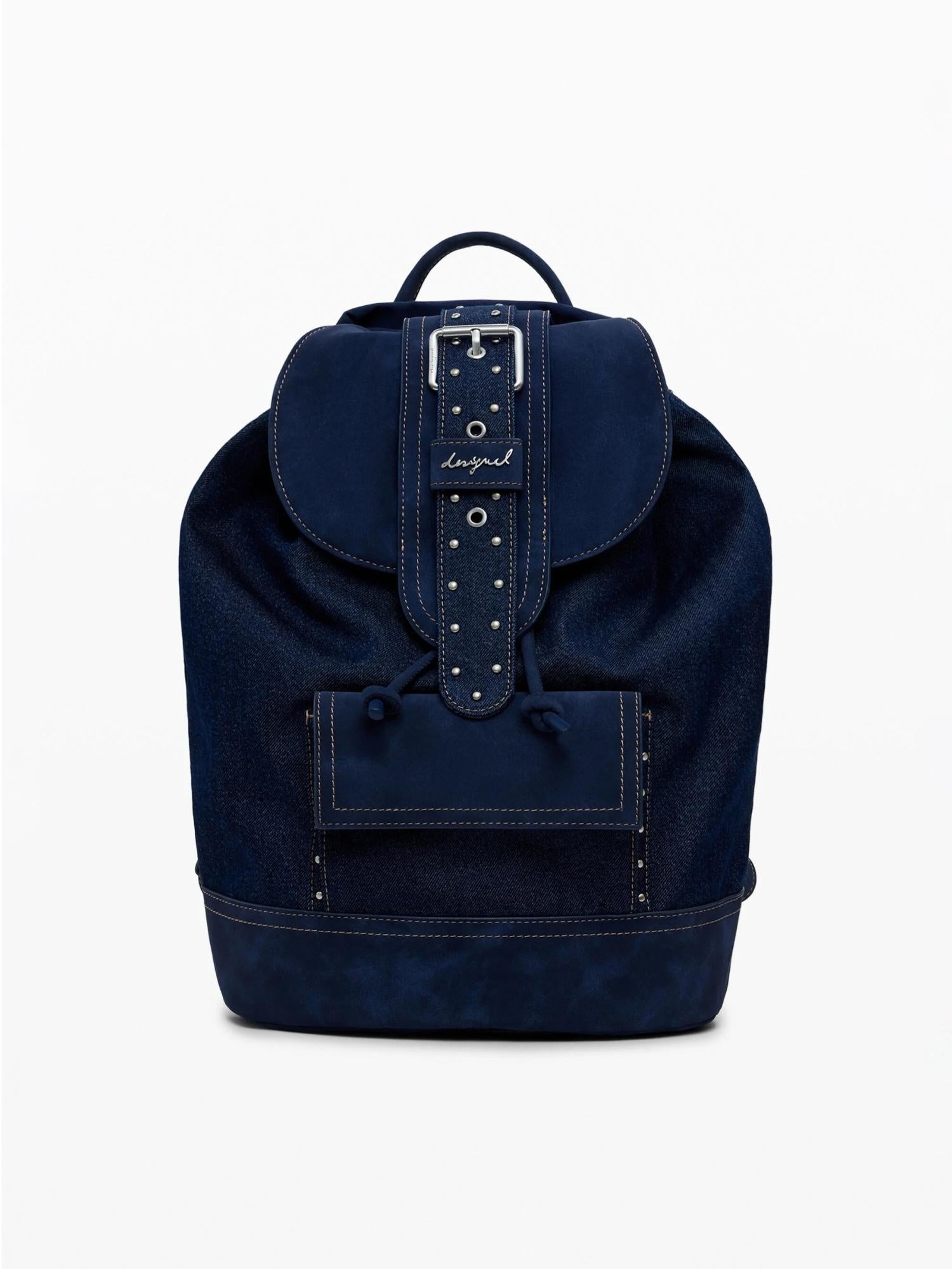 DESIGUAL Desigual Zaino denim a secchiello convertibile medio Donna Blu Zaino