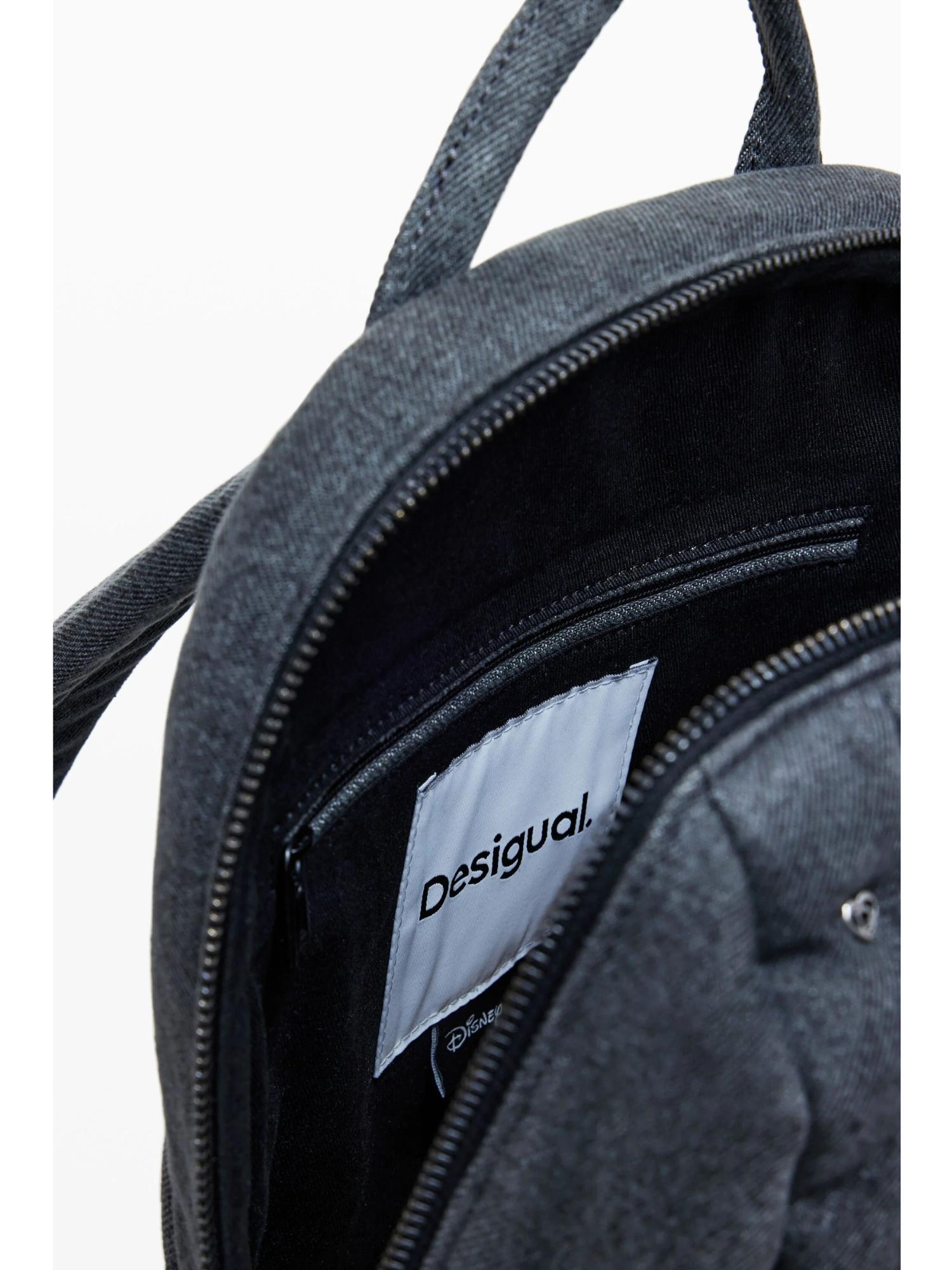 DESIGUAL Desigual Zaino in denim Mickey medio Donna Nero Zaino